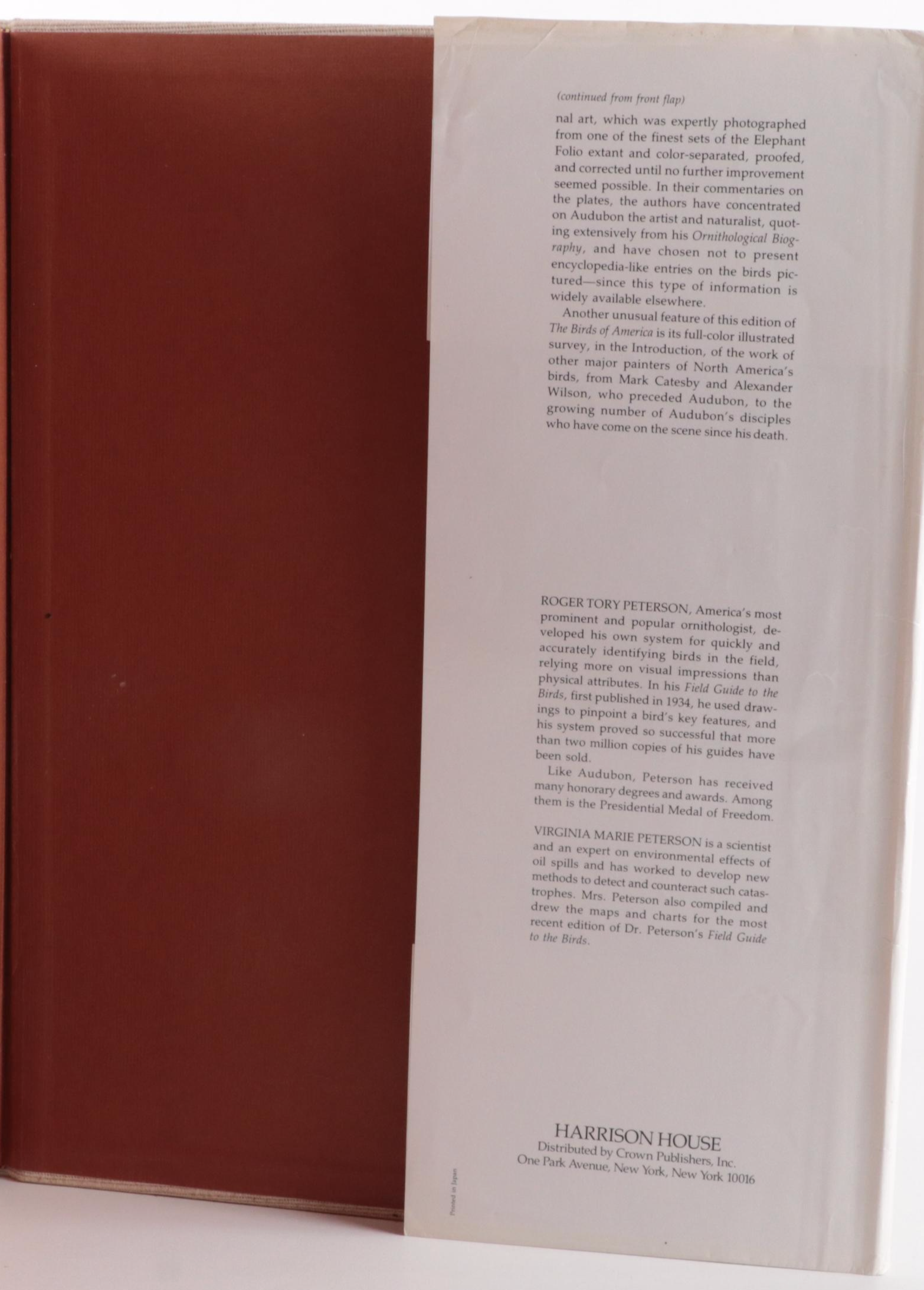 "Audubon's Birds of America" Baby Elephant Folio by the Petersons, 1981