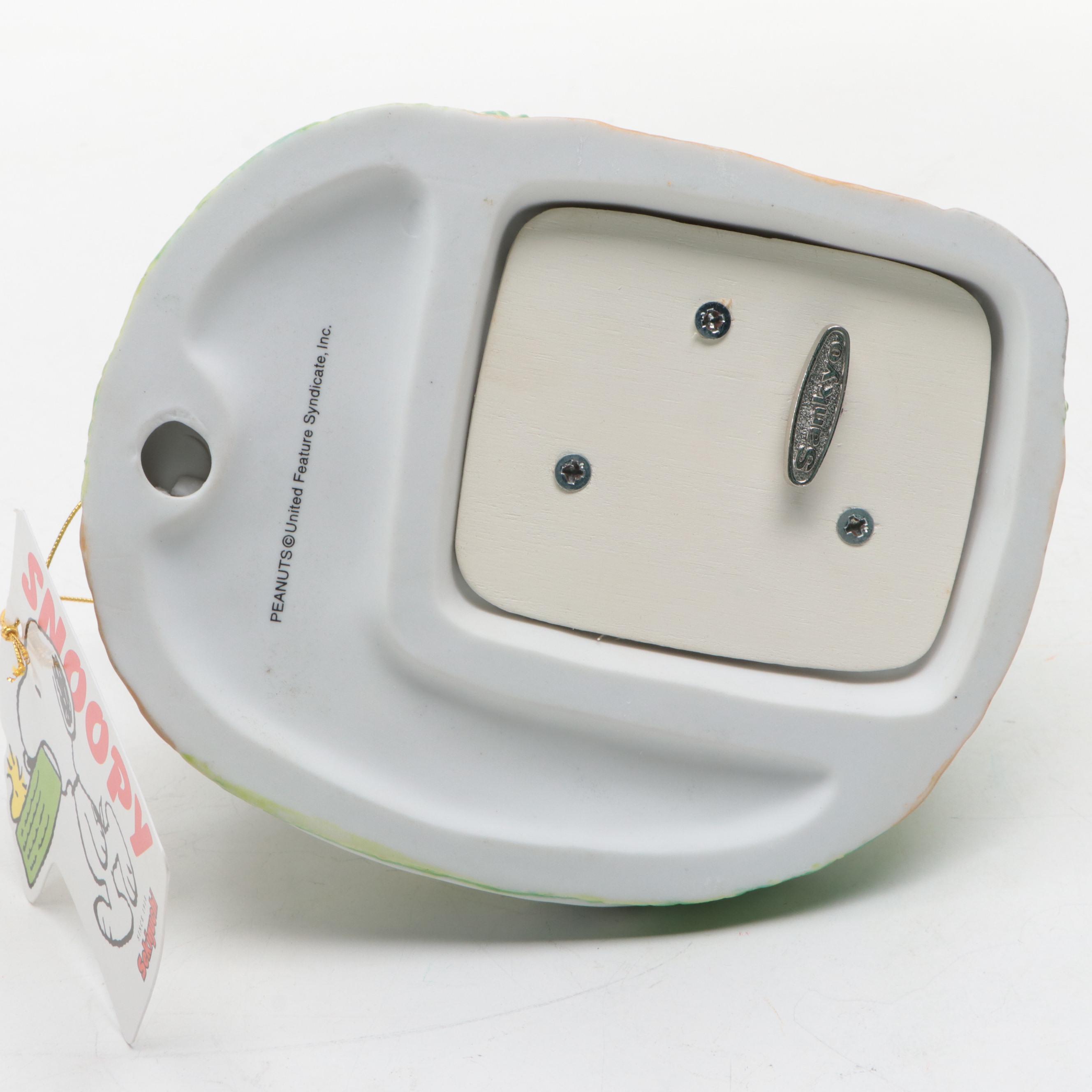 Peanuts Ceramic Musical Figurines and Jewelry Box with Planters