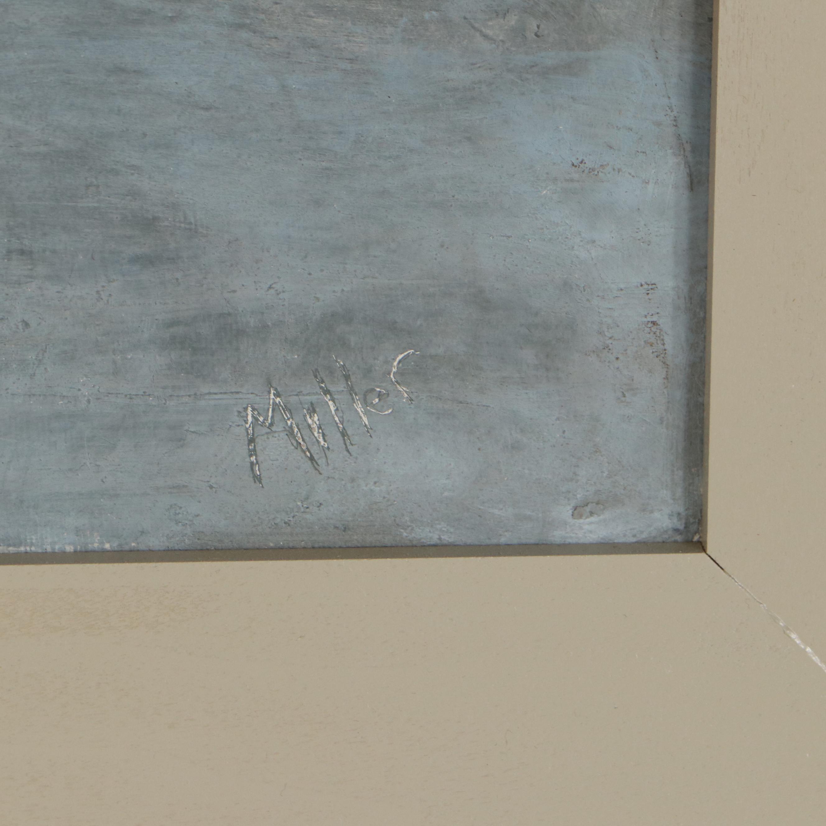 Ben Miller Winter Oil Painting "Schuylkill Landscape"