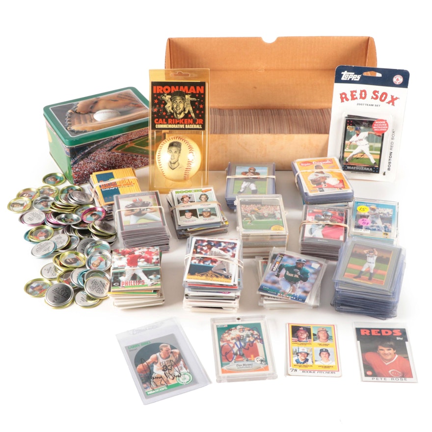 Bird, Marino Signed Cards and More Baseball, Football, Basketball Memorabilia