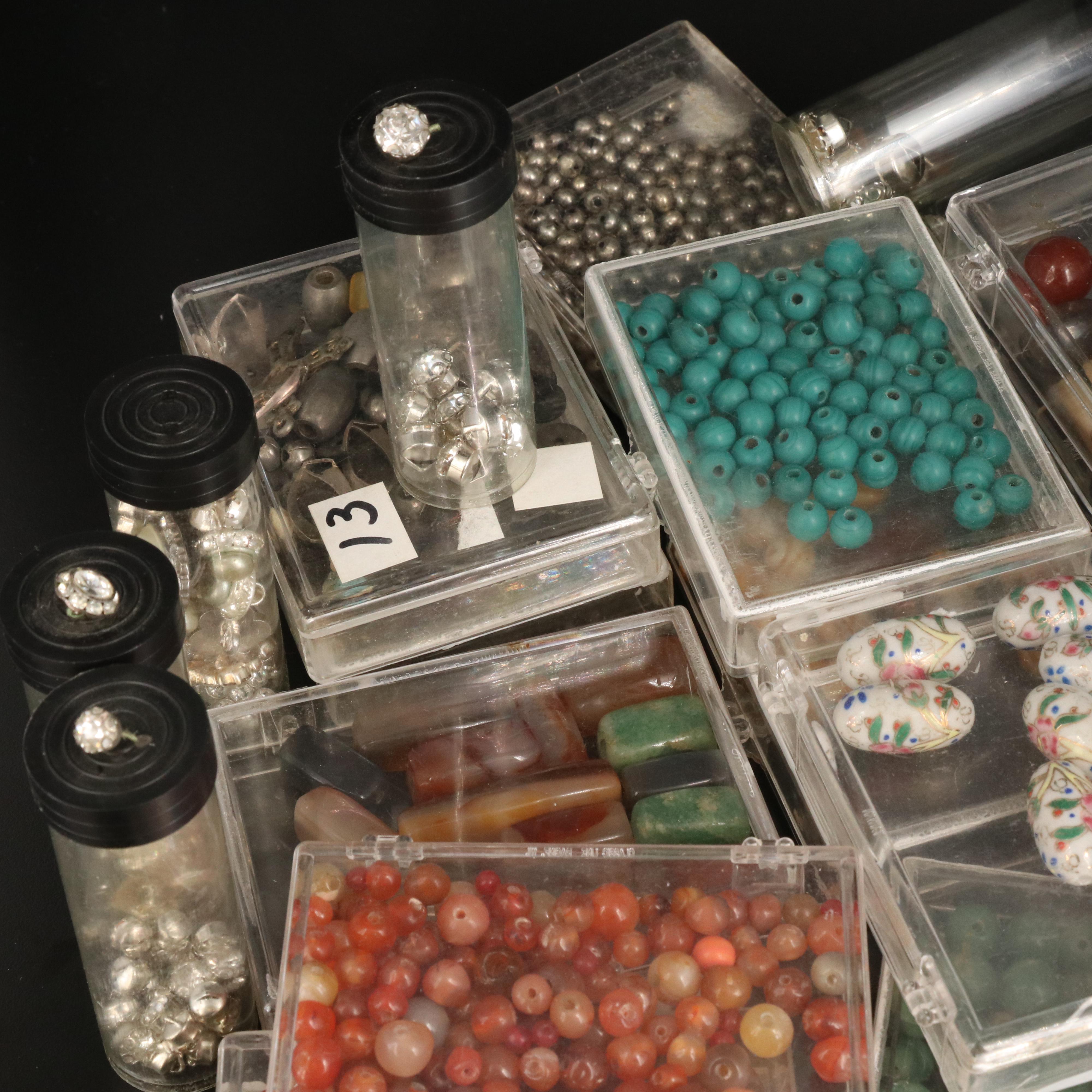 Antique and Vintage Trade Beads Featuring Millefiori, Agate and Aventurine