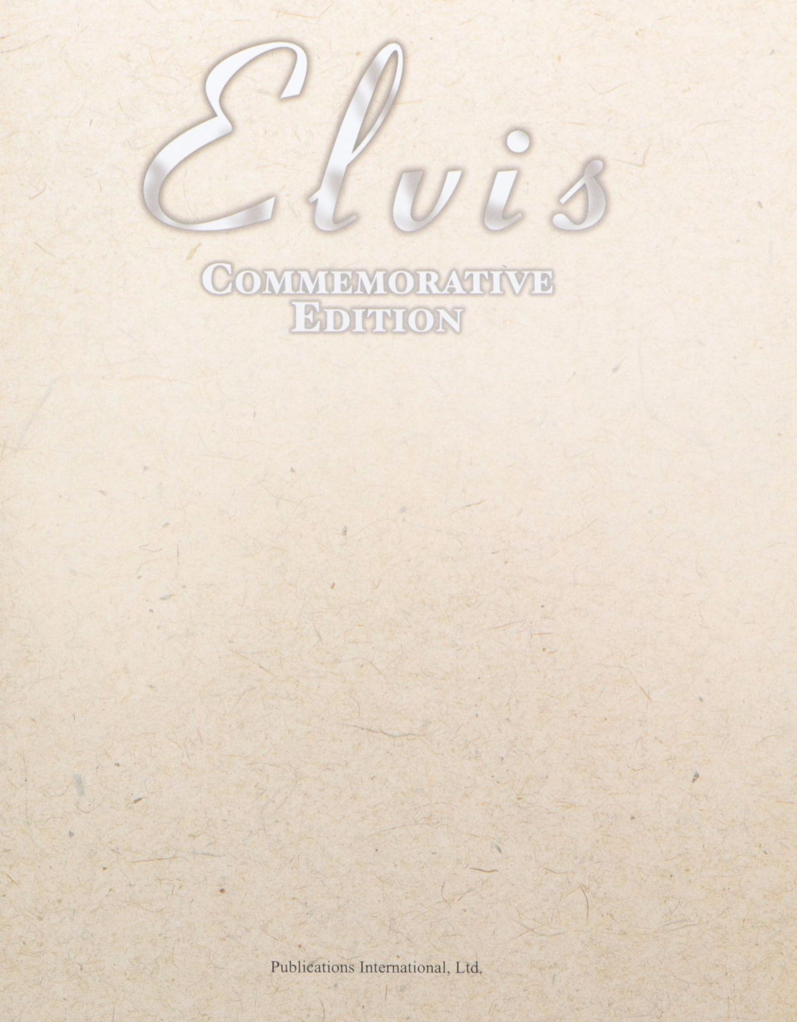 First Printing "Elvis" Commemorative Edition by Louis Weber, 2001