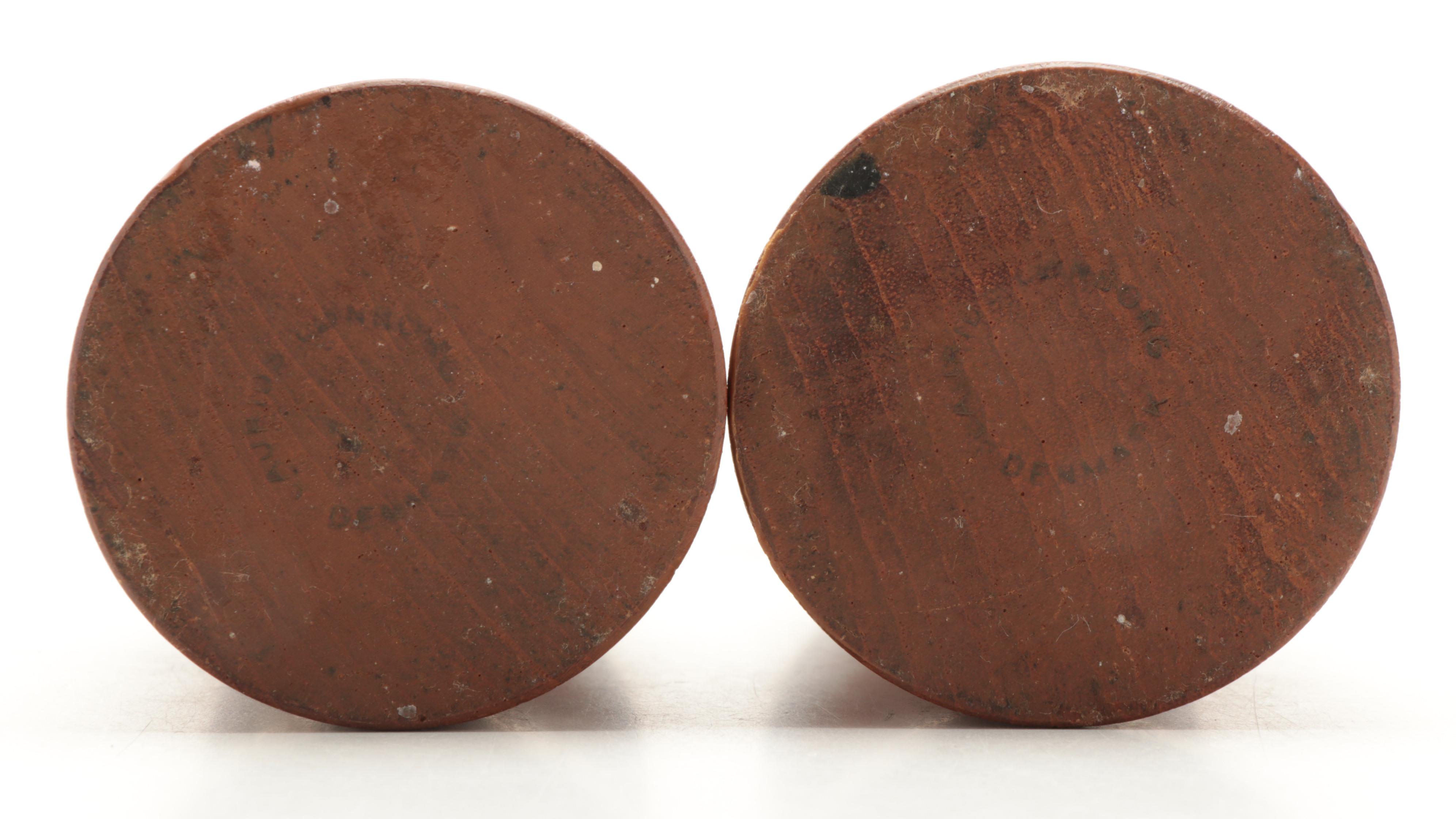 Laurids Lønborg Danish Teak Candlesticks, Mid-20th Century