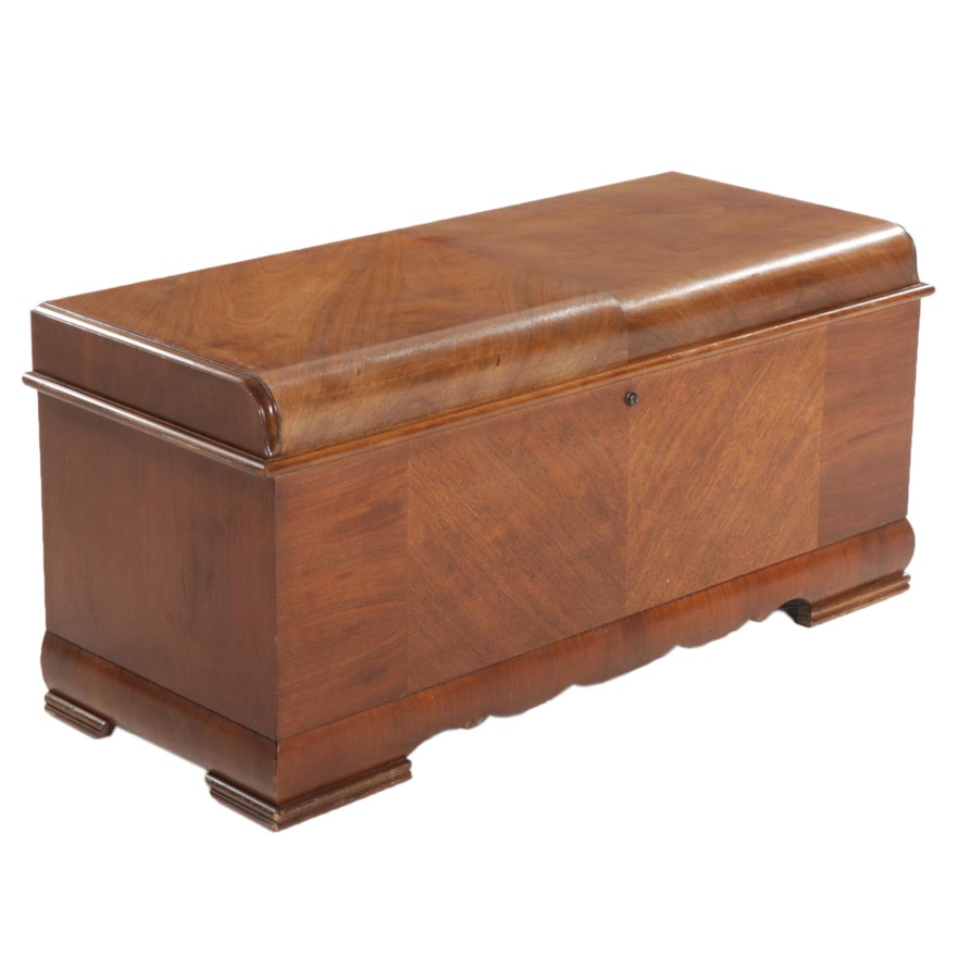 Lane "Aroma-Tite" Art Deco Walnut and Cedar Chest, Mid-20th Century