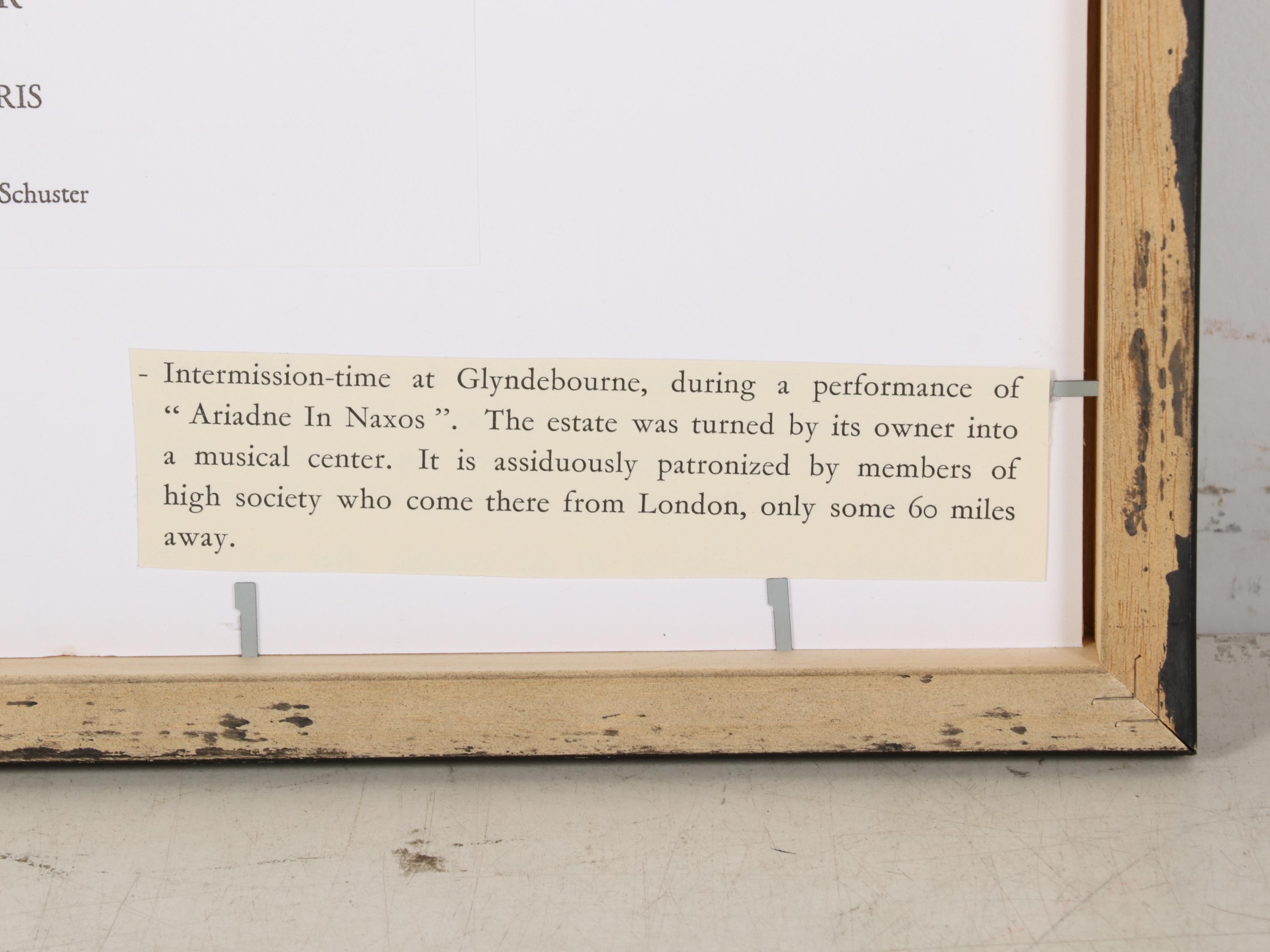 Henri Cartier-Bresson Glyndebourne Rotogravure From "The Europeans," 1955