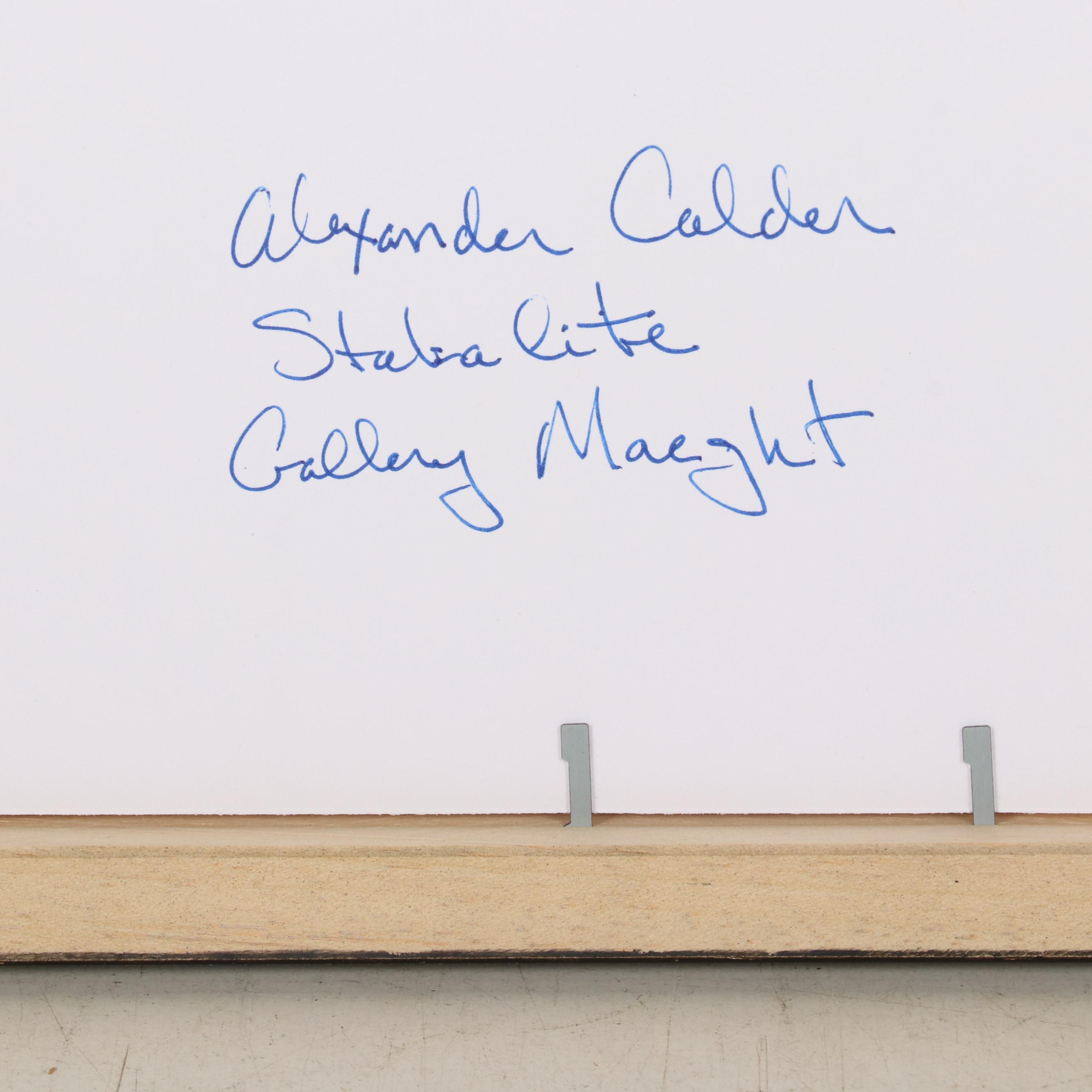 Offset Lithograph After Alexander Calder for Galerie Adrien Maeght, 1987