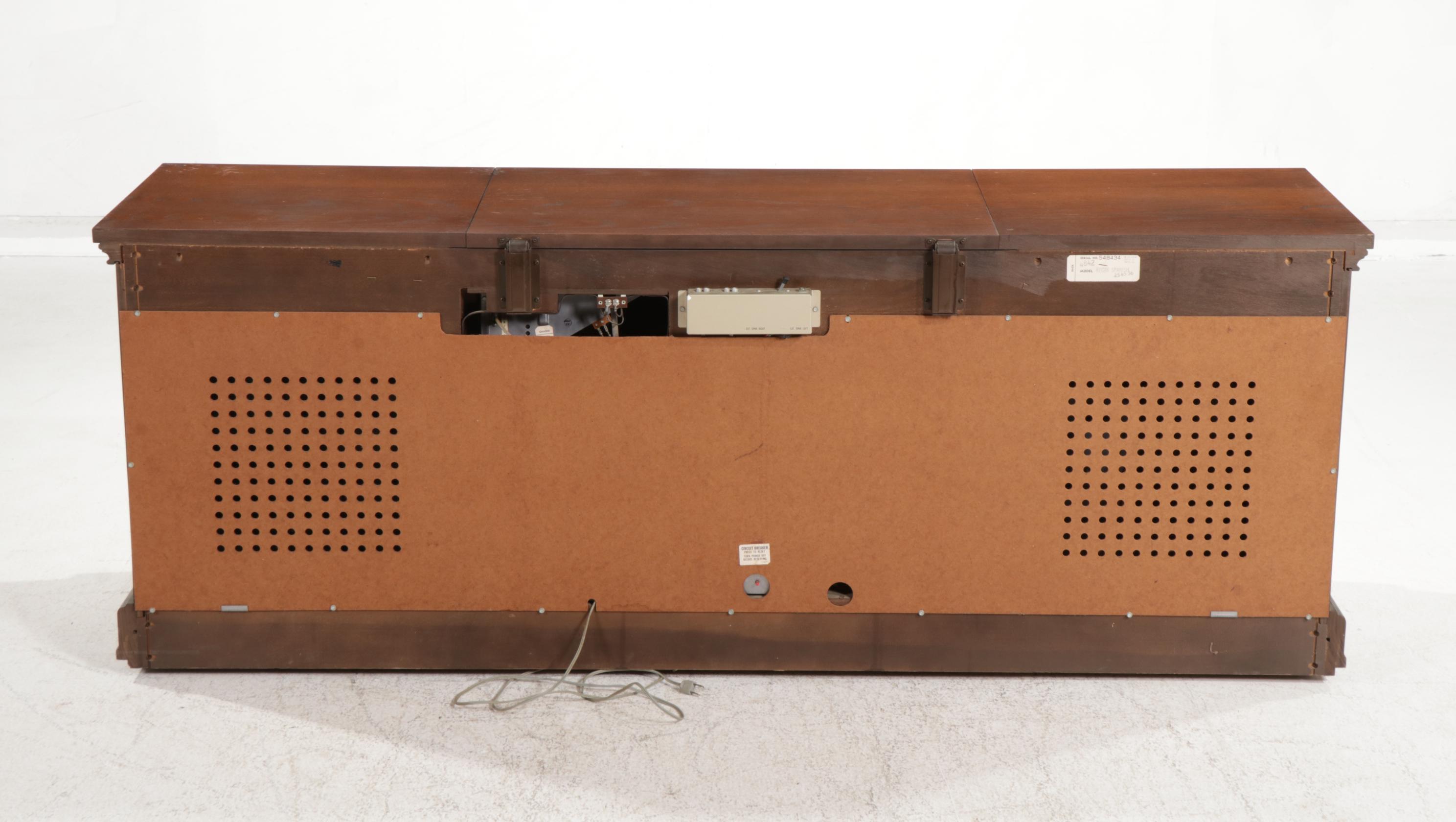 Packard Bell Spanish Baroque Style Stereo Console, Mid to Late 20th Century