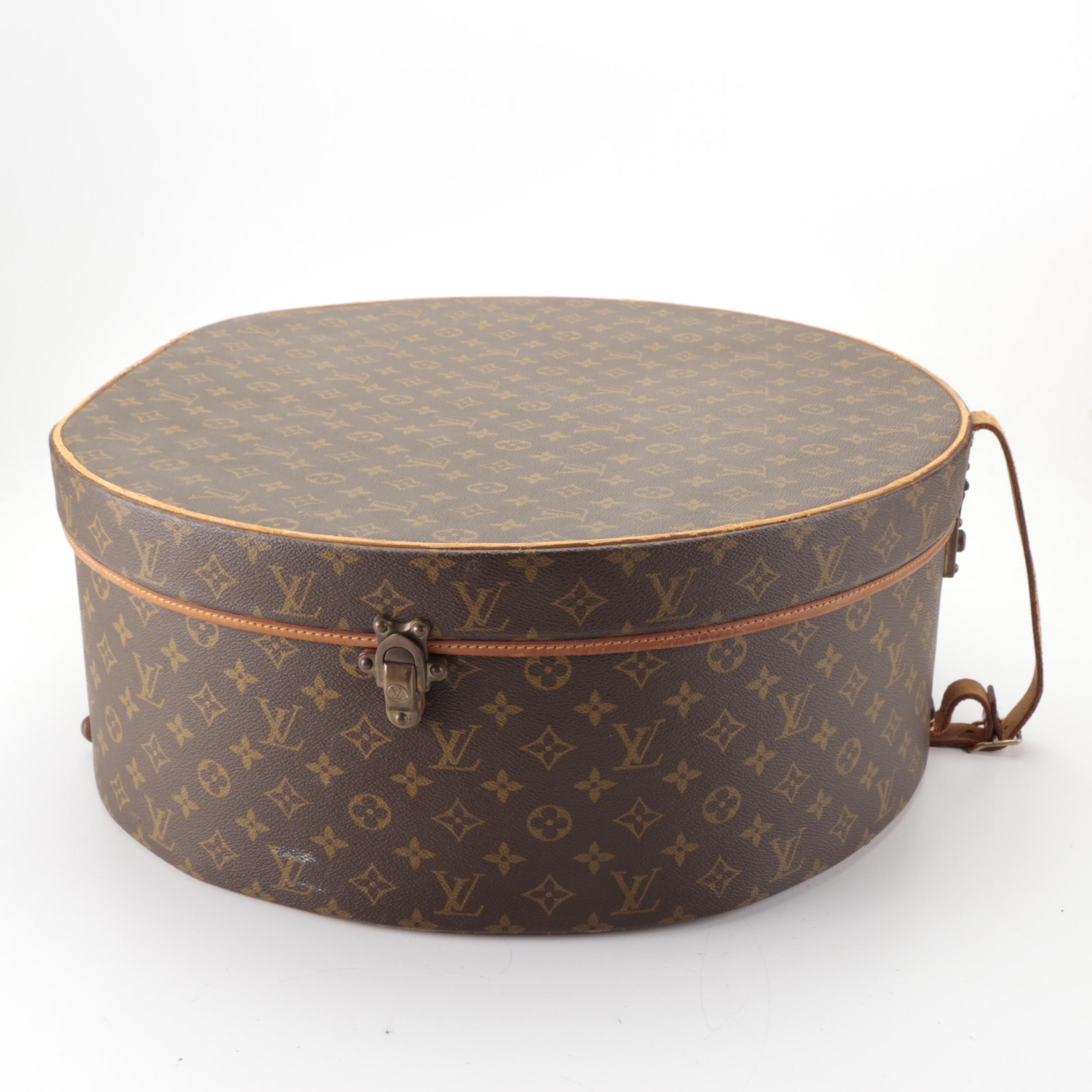 Louis Vuitton Boite Chapeaux 50 Hat Box in Monogram Canvas and Leather Trim