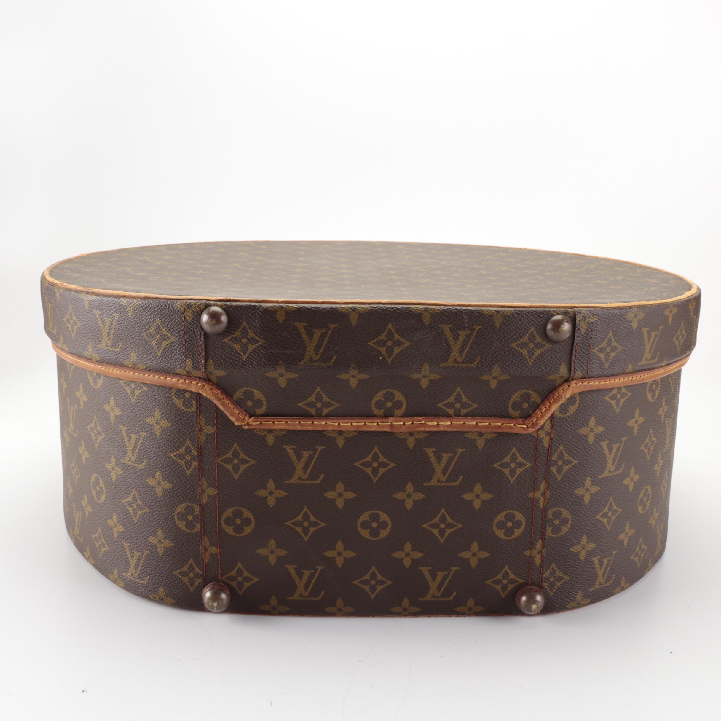 Louis Vuitton Boite Chapeaux 50 Hat Box in Monogram Canvas and Leather Trim