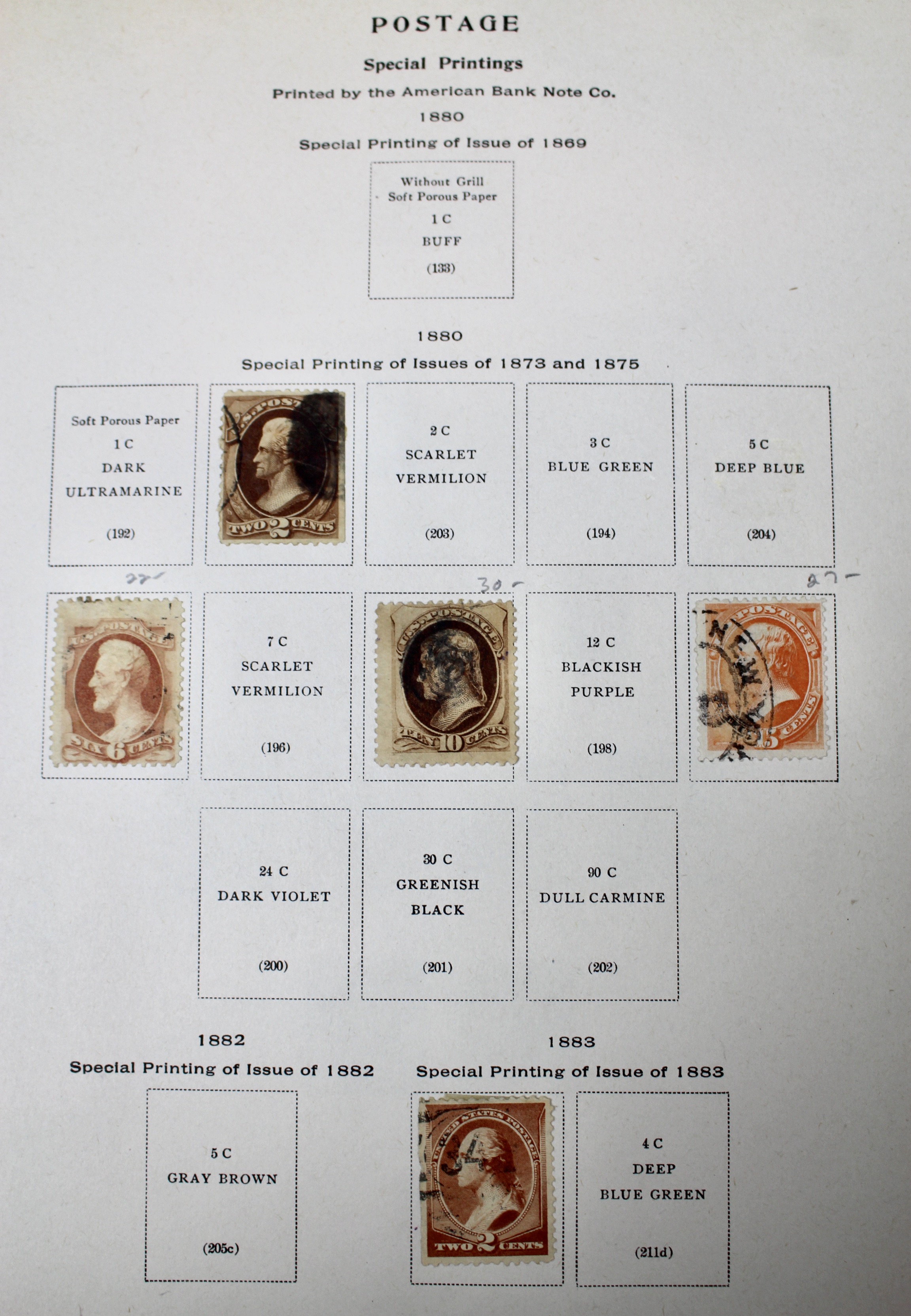 Scott's United States Specialized Stamp Collection