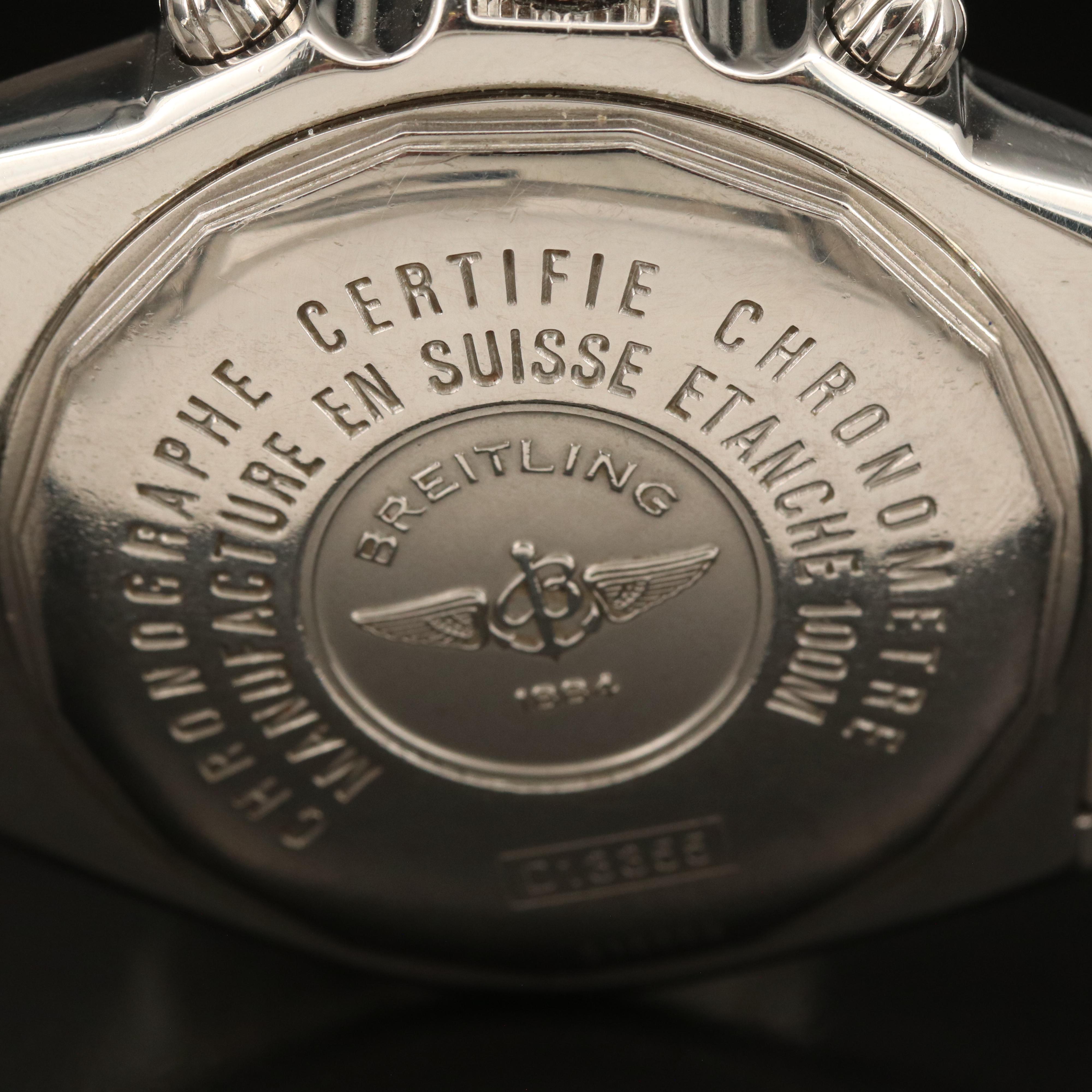 18K and Stainless Steel Breitling Cross Wind Racing Chronograph Watch