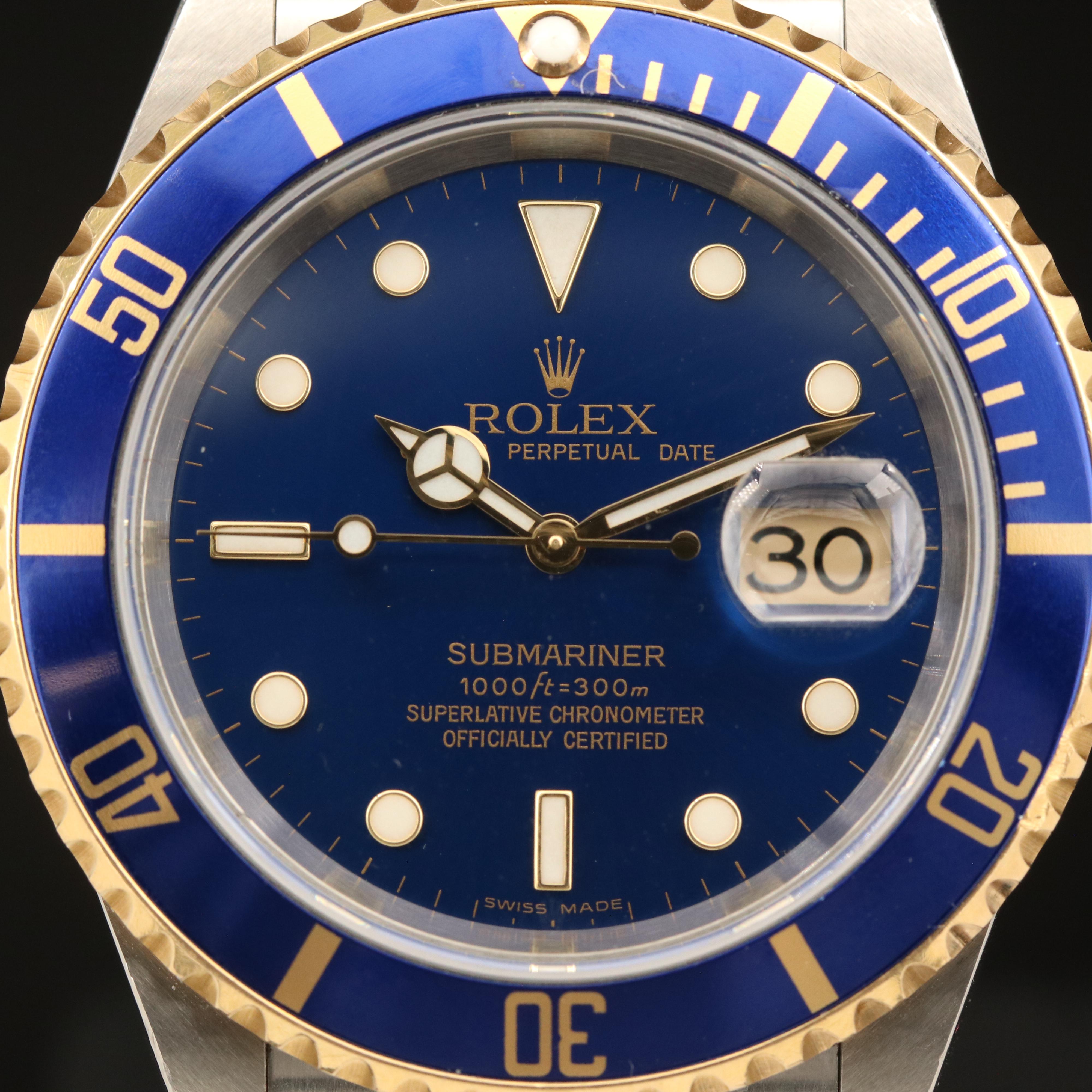 2002 - 2003 Rolex Submariner Blue Dial, Date Watch