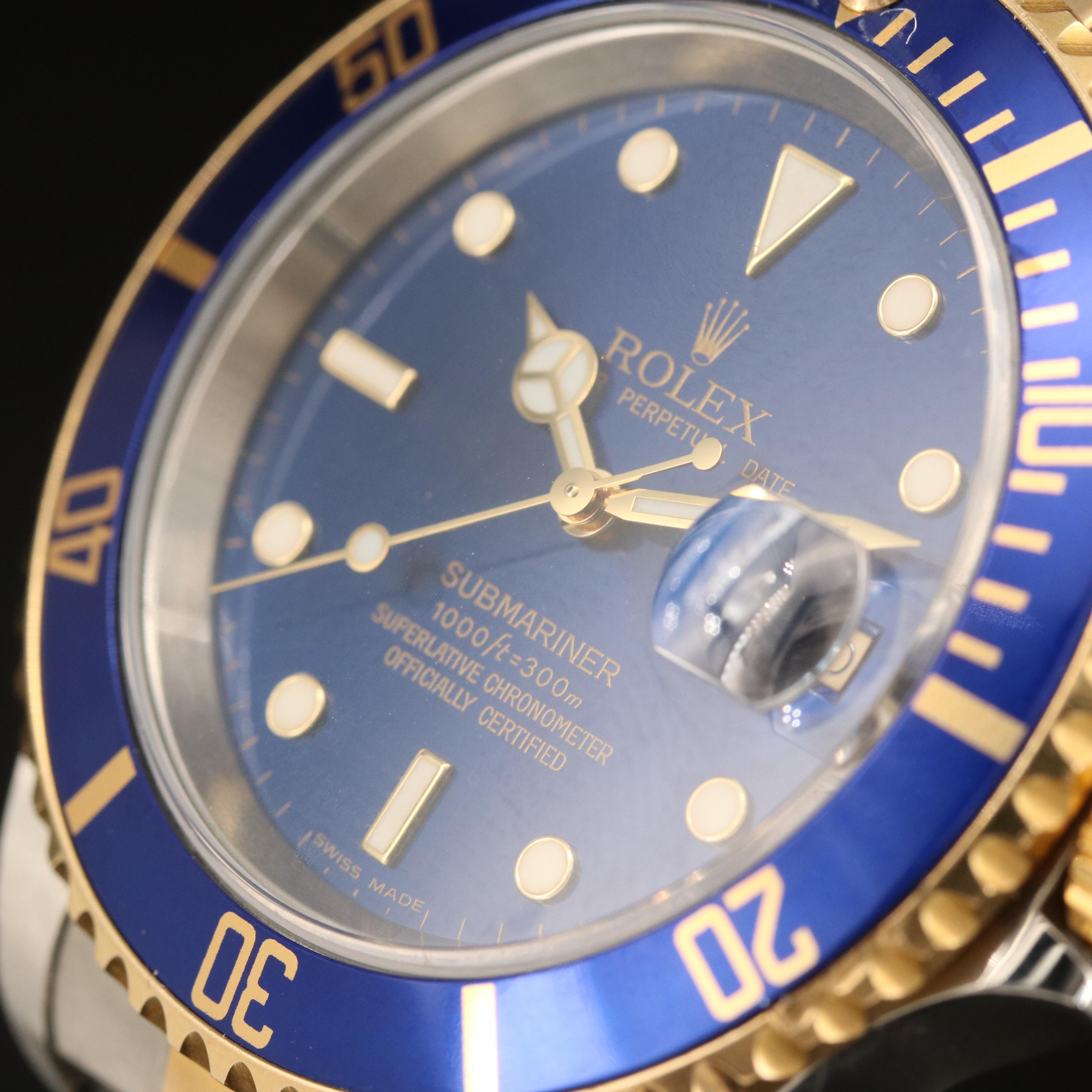 2002 - 2003 Rolex Submariner Blue Dial, Date Watch