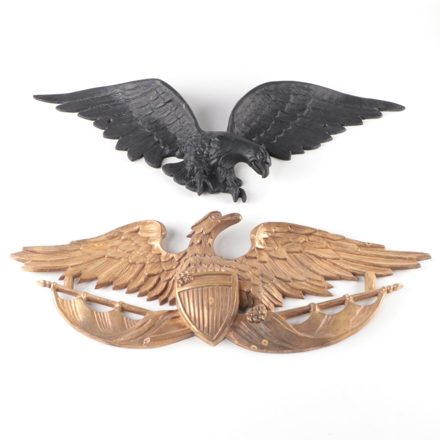 Cast Metal with Turner Mfg Co. Eagle Wall Plaques