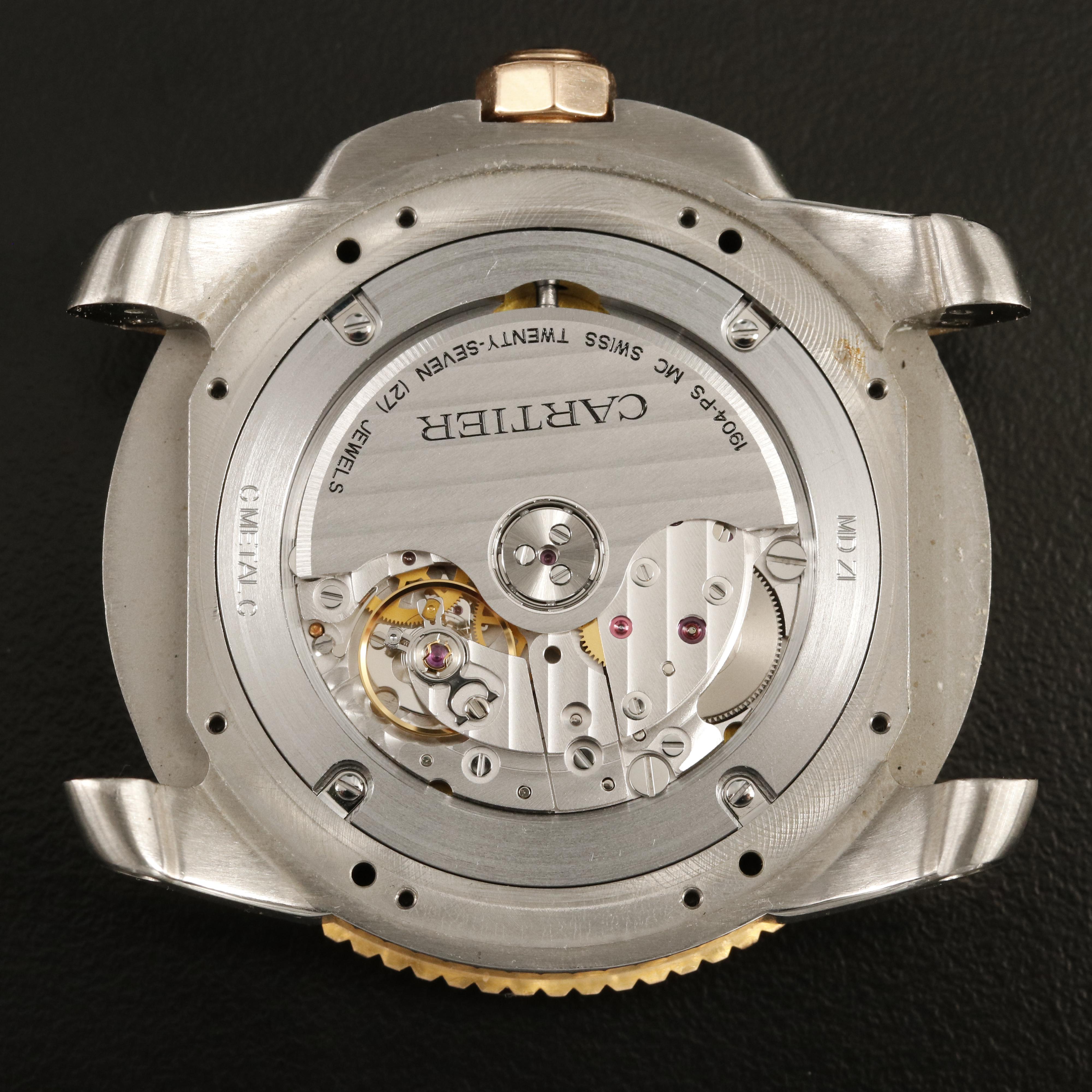 Cartier Calibre De Cartier Divers Stainless Steel and 18K Rose Gold Watch