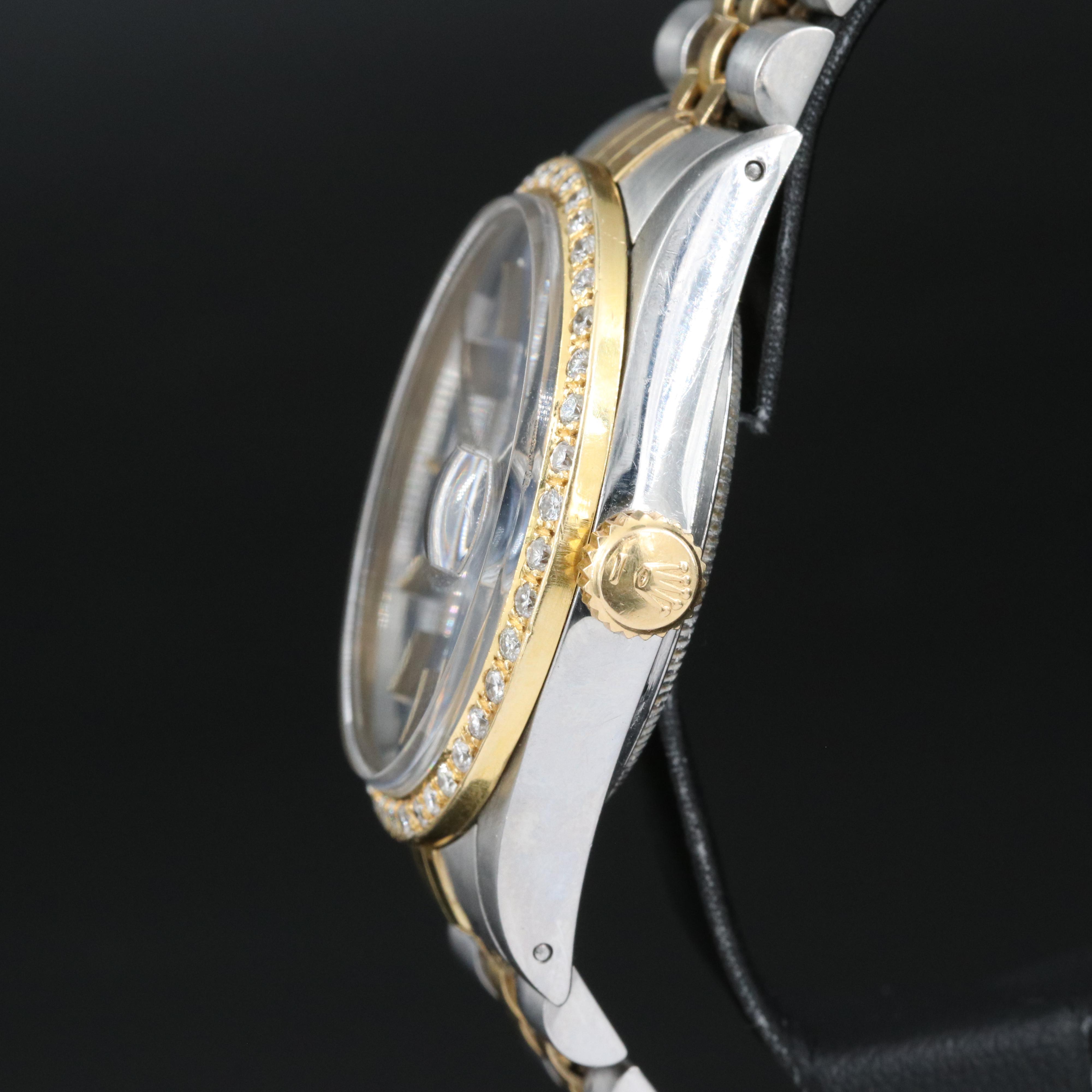 1987 Rolex Datejust Diamond Bezel, Blue Dial Watch