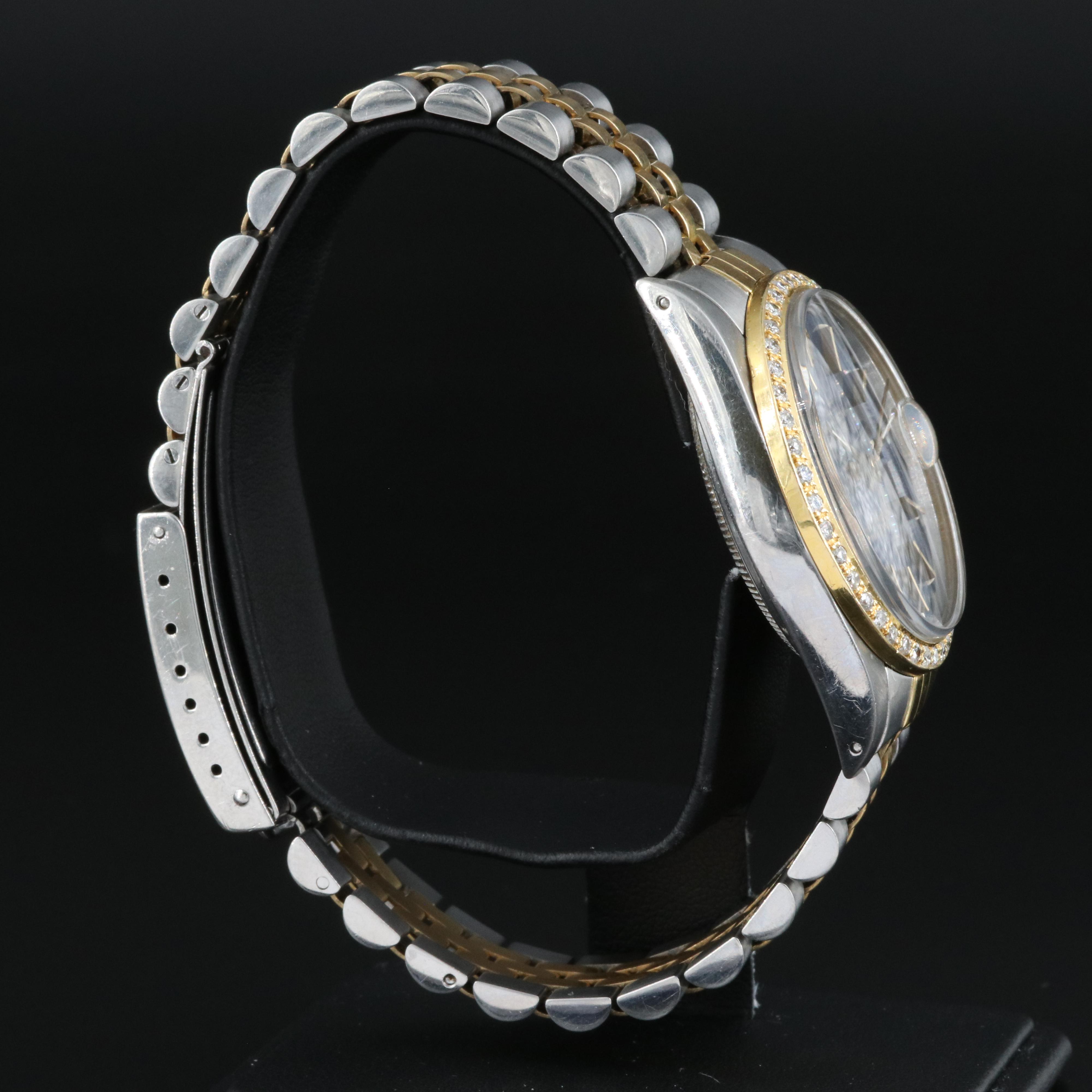 1987 Rolex Datejust Diamond Bezel, Blue Dial Watch