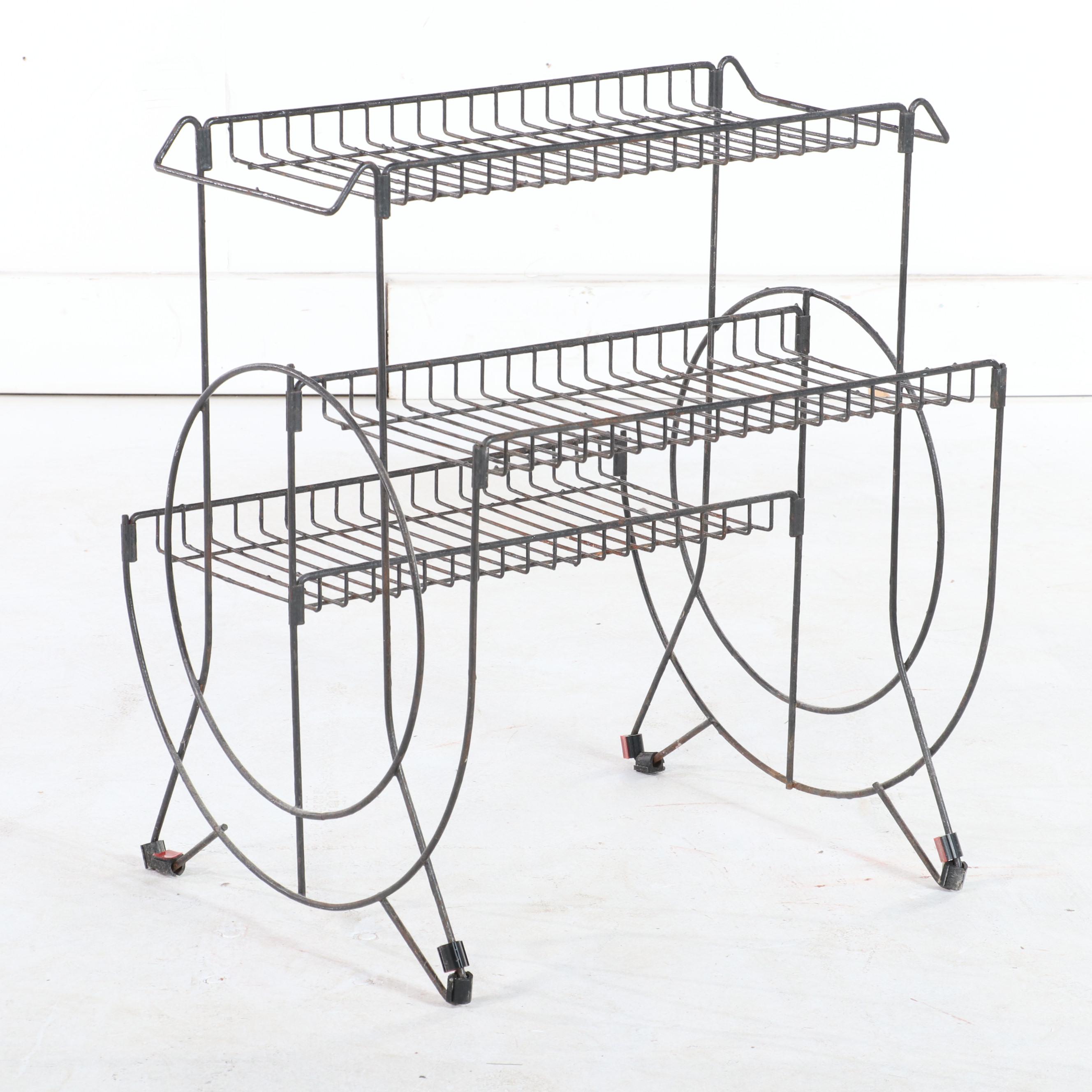 Mid Century Modern Wire Plant Stand EBTH
