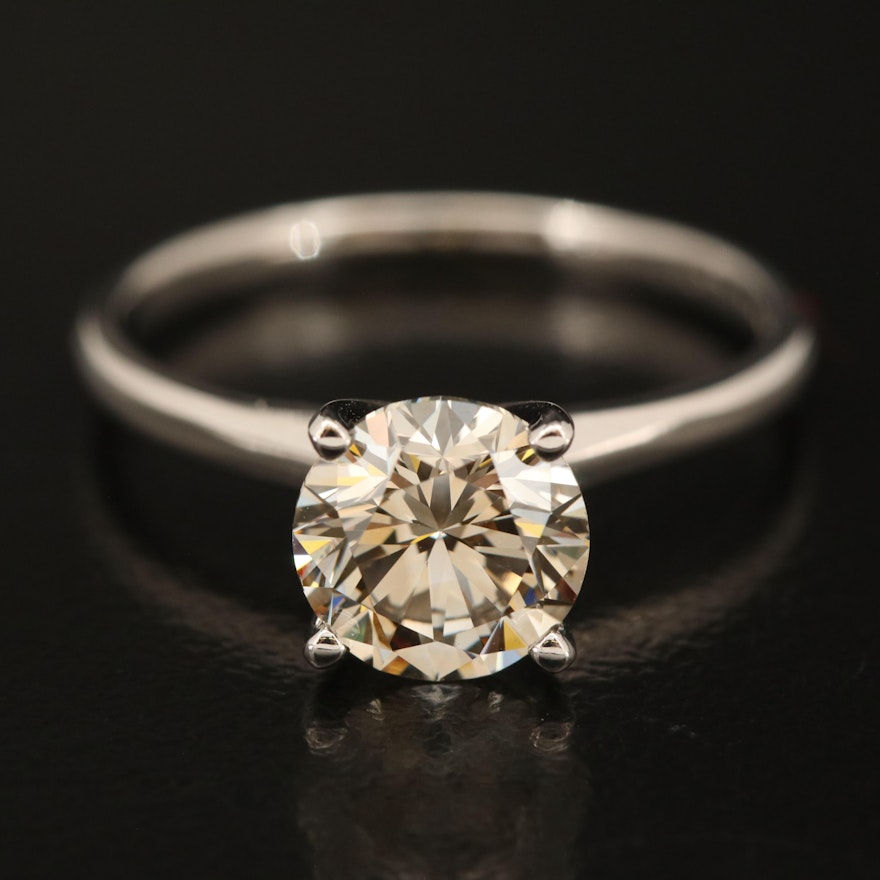 14K 1.58 CT Lab Grown Diamond Solitaire Ring