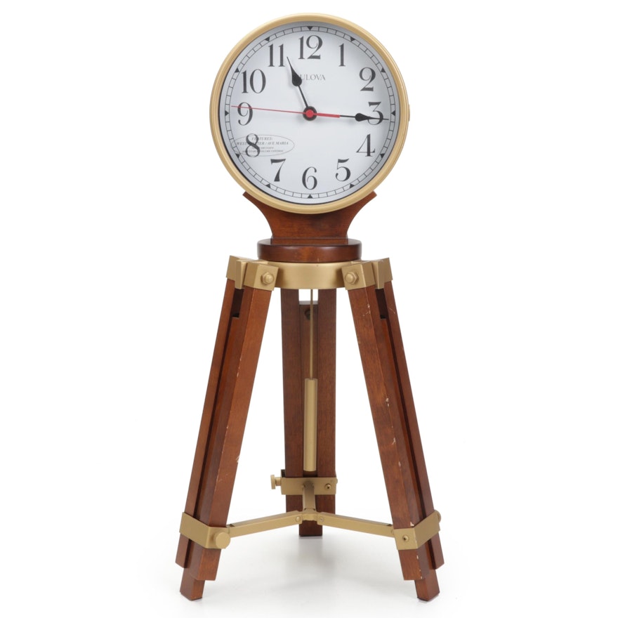 Bulova Adjustable Tripod Mantel Clock, 21st Century