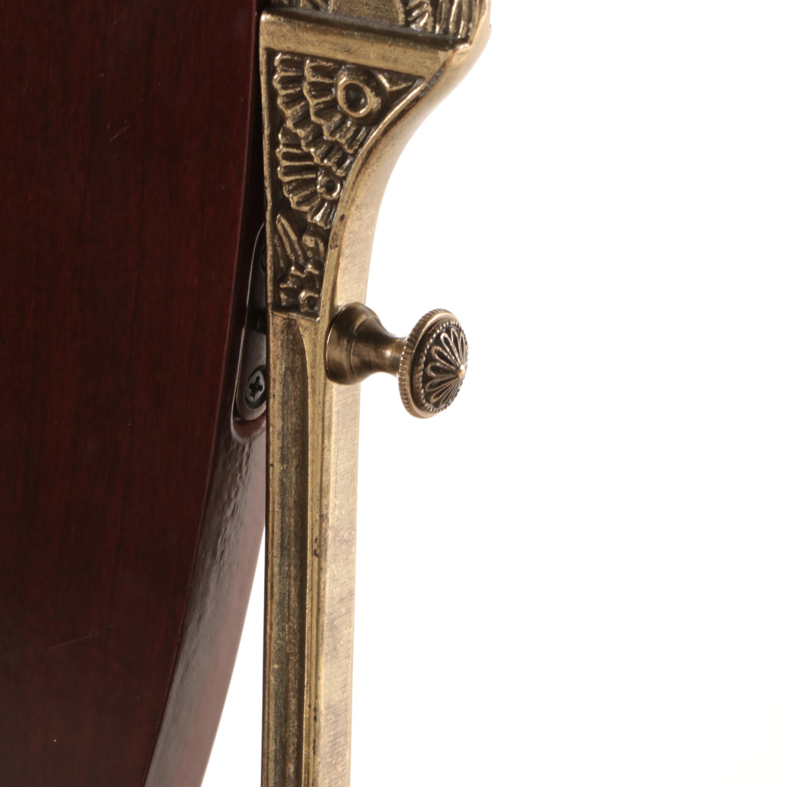 The Bombay Company Mahogany-Stained Dressing Table and Stool