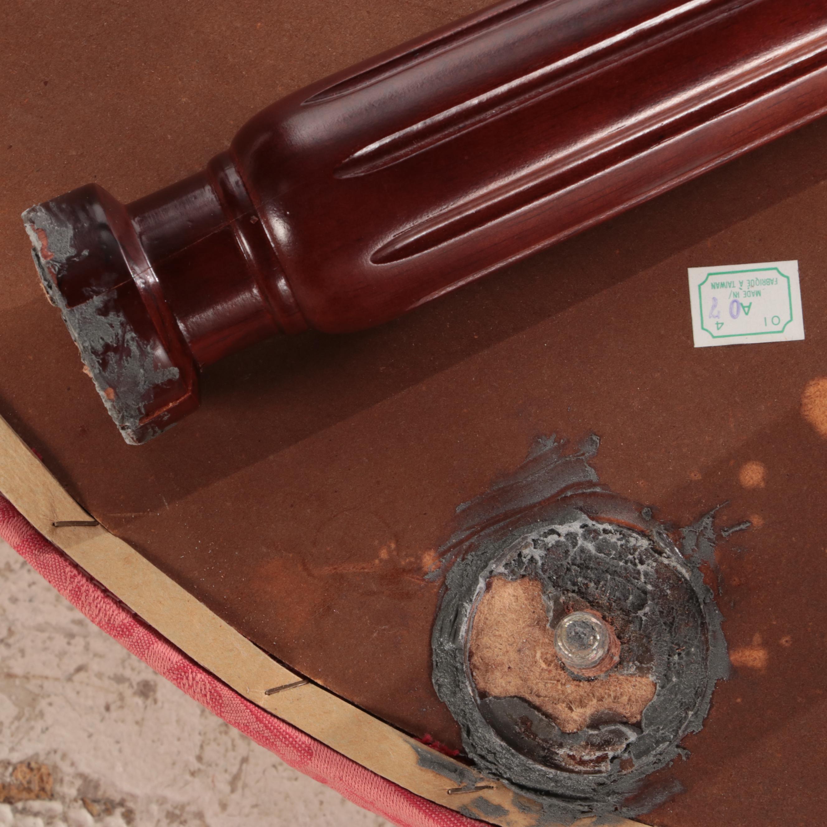 The Bombay Company Mahogany-Stained Dressing Table and Stool
