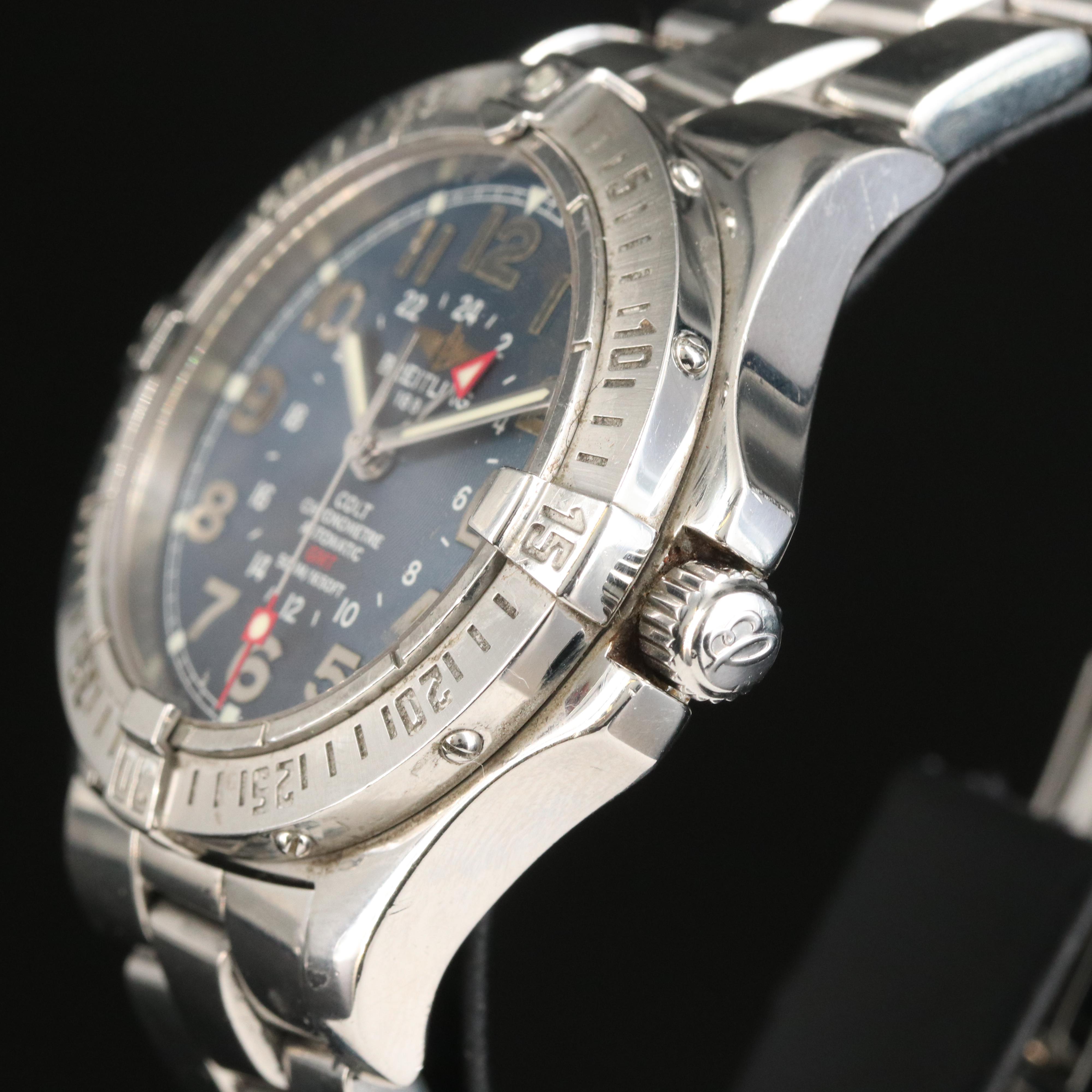 Breitling Colt GMT Chronometer Stainless Steel Watch