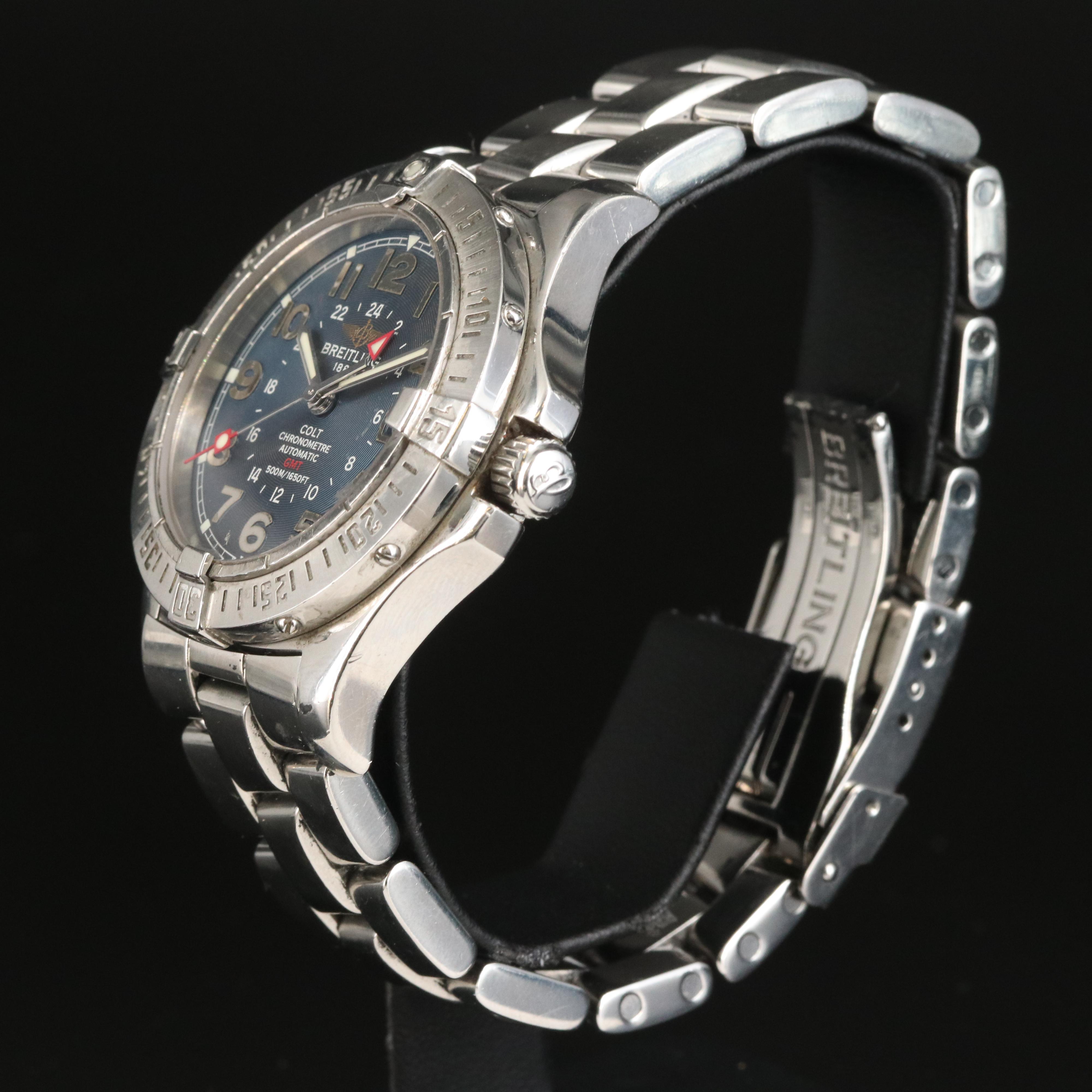 Breitling Colt GMT Chronometer Stainless Steel Watch