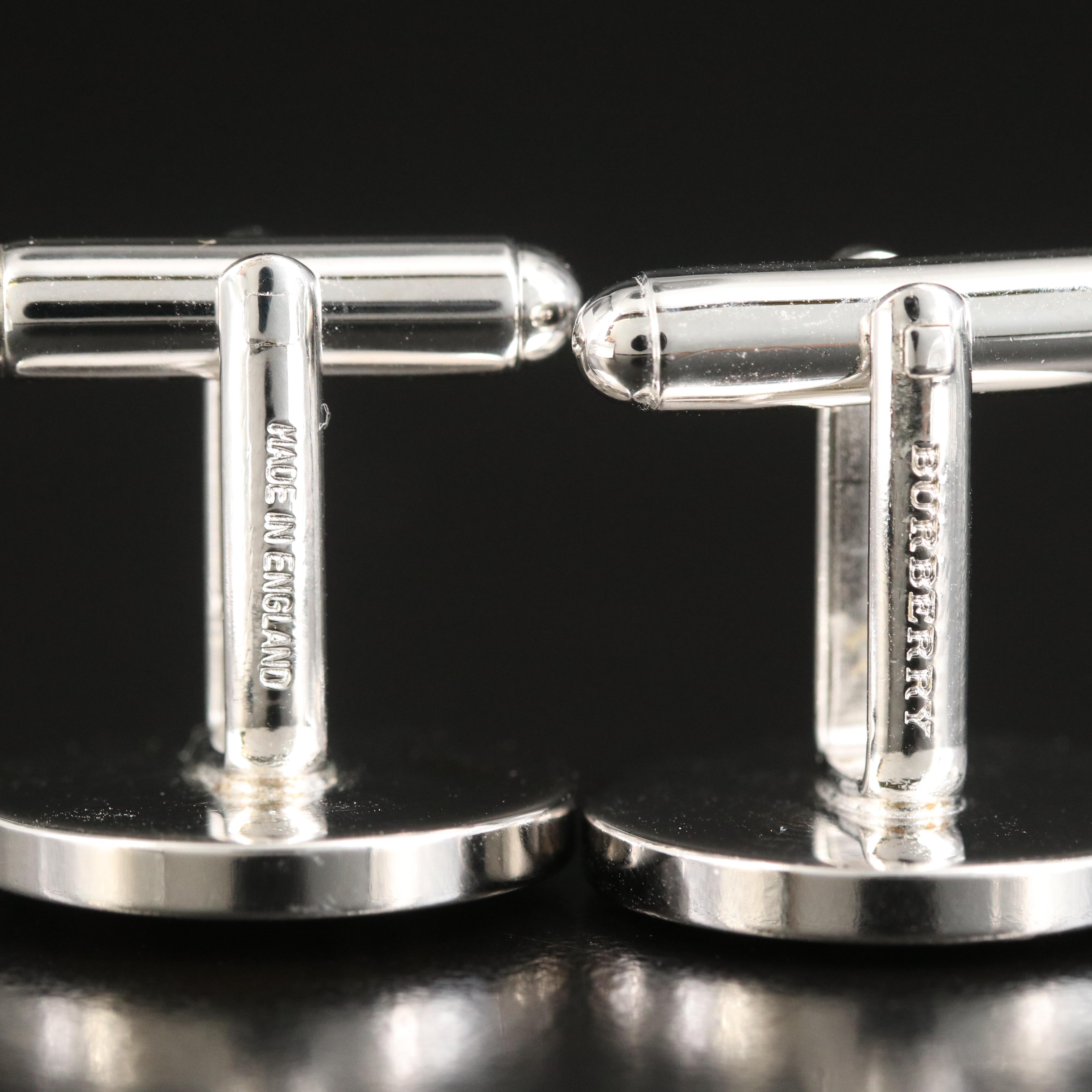 Burberry Check Cufflinks