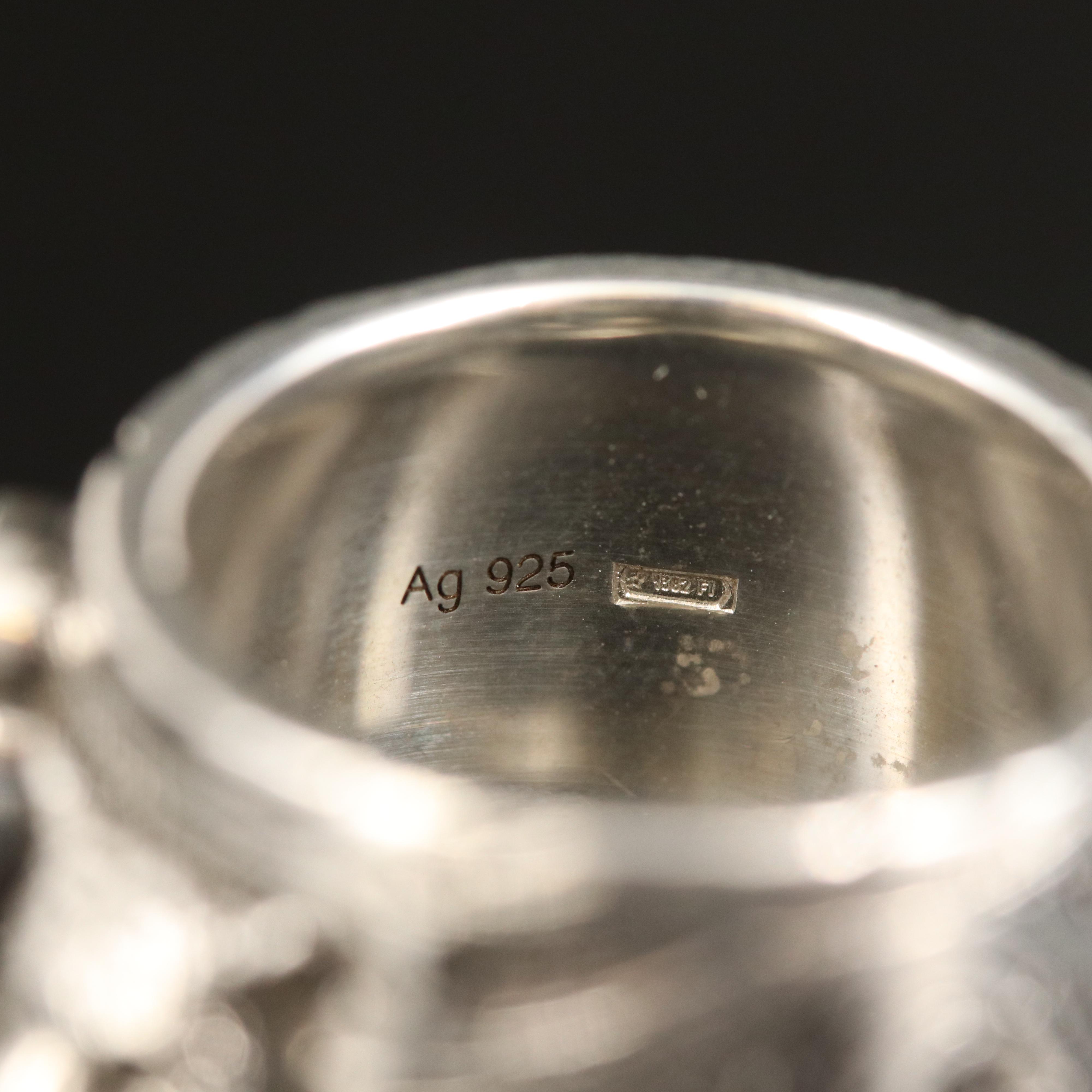 Gucci Sterling Tiger Head Ring