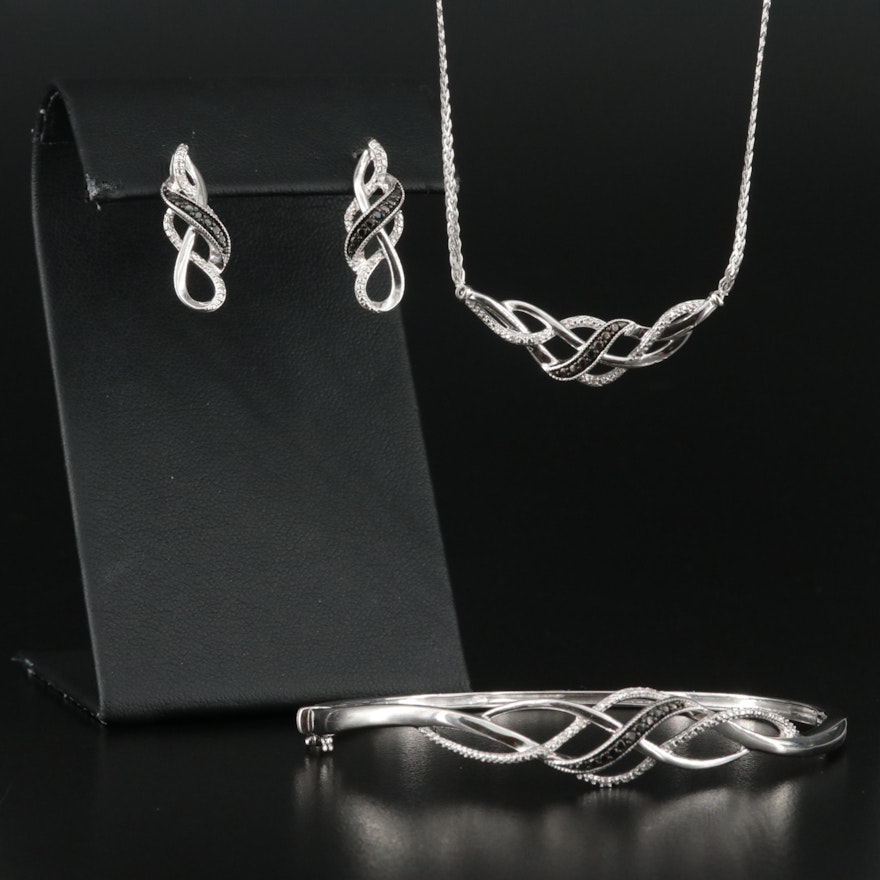 Sterling Diamond Jewelry Selection