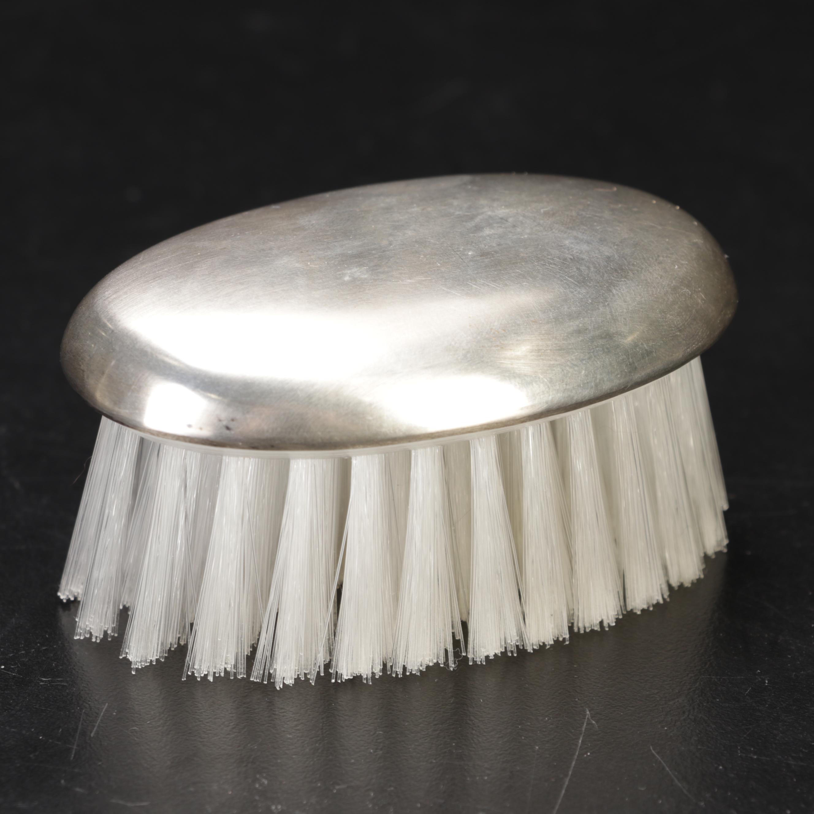 Lunt Sterling Picture Frame With Silver Cocktail Stirring Spoons and Hair Brush