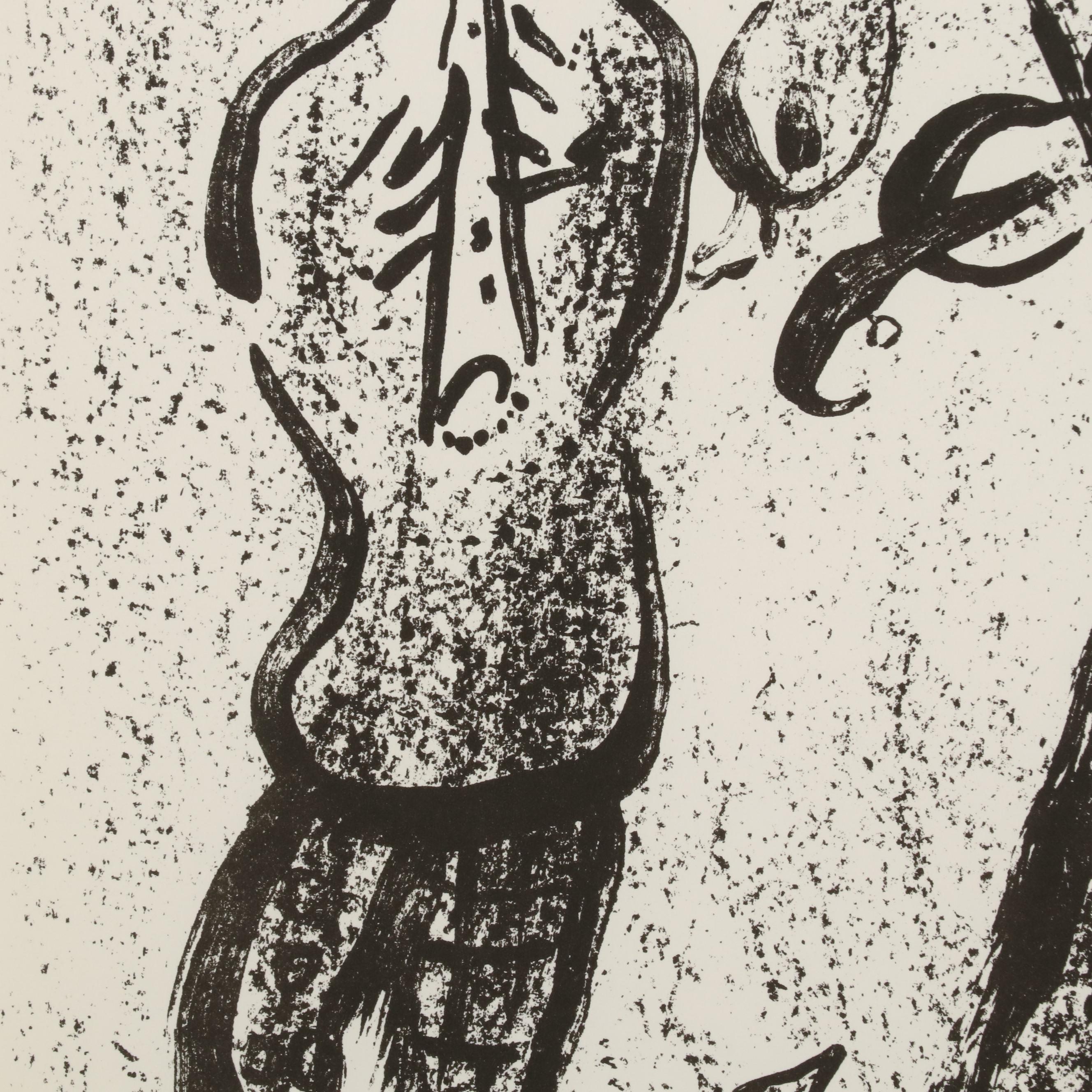 Marc Chagall Lithograph "Itinerant Players," 1963