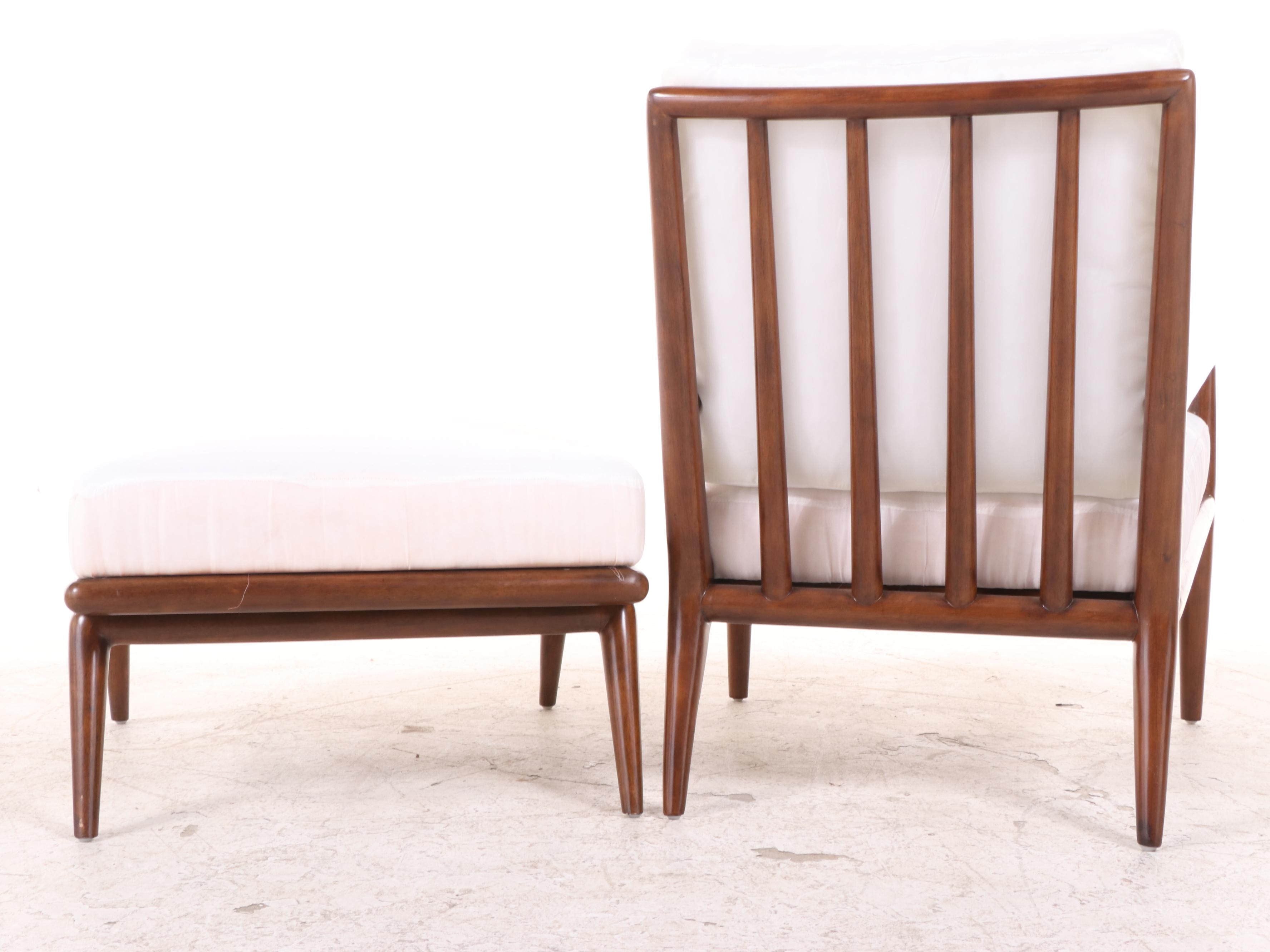 MLW Chairs Modernist Style Hardwood Lounge Chair and Ottoman