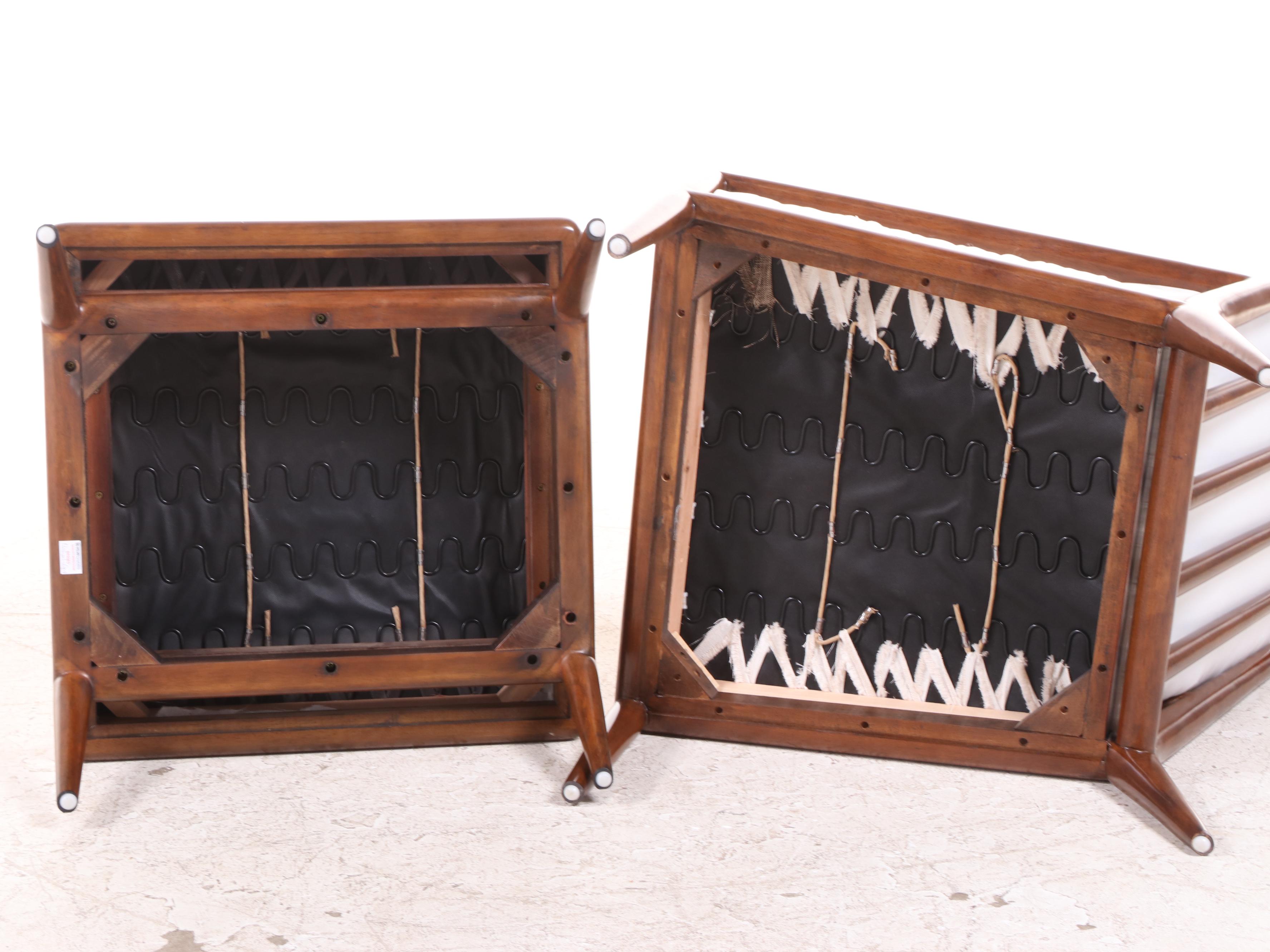 MLW Chairs Modernist Style Hardwood Lounge Chair and Ottoman