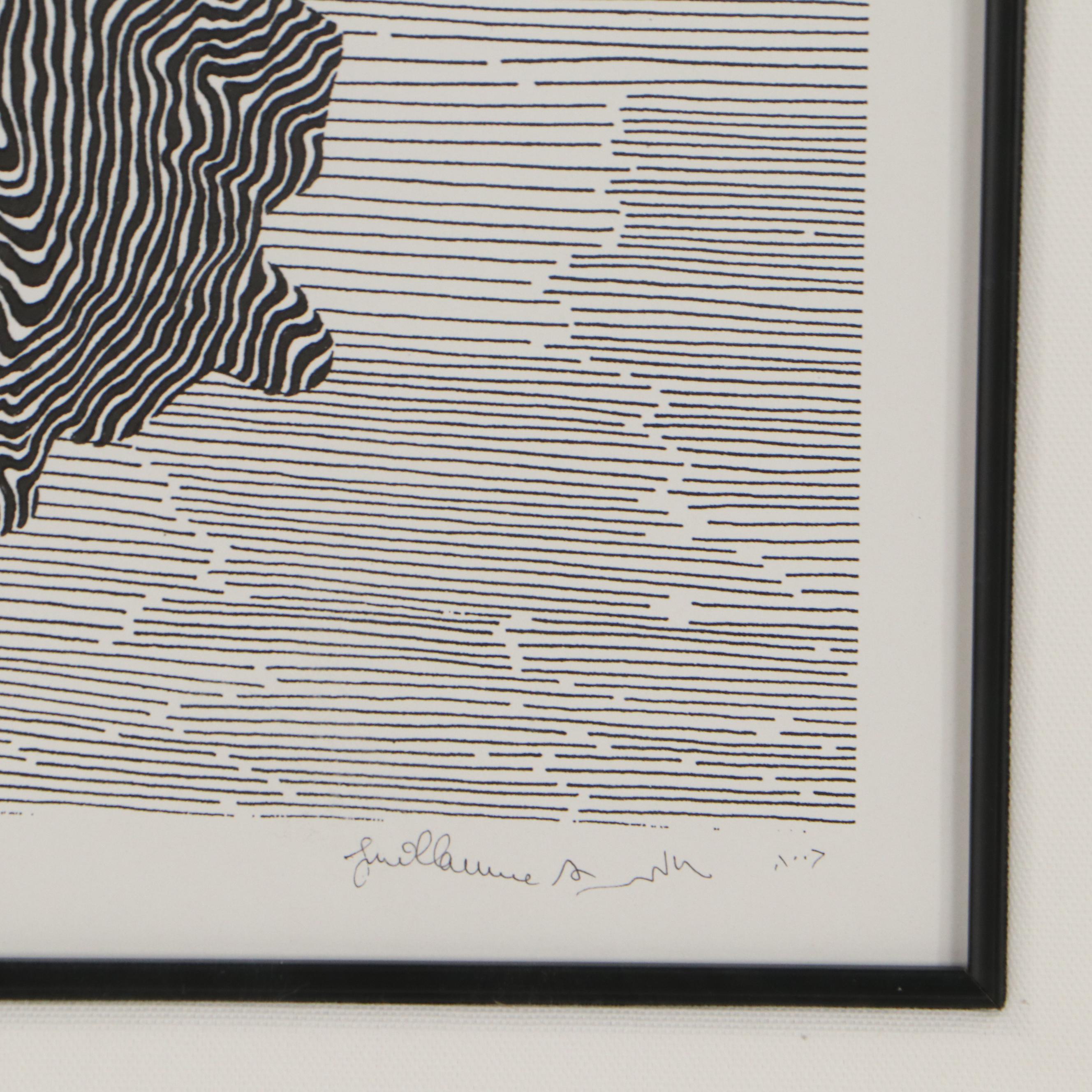 Guillaume Azoulay Digital Print "Wrestling the Angel"