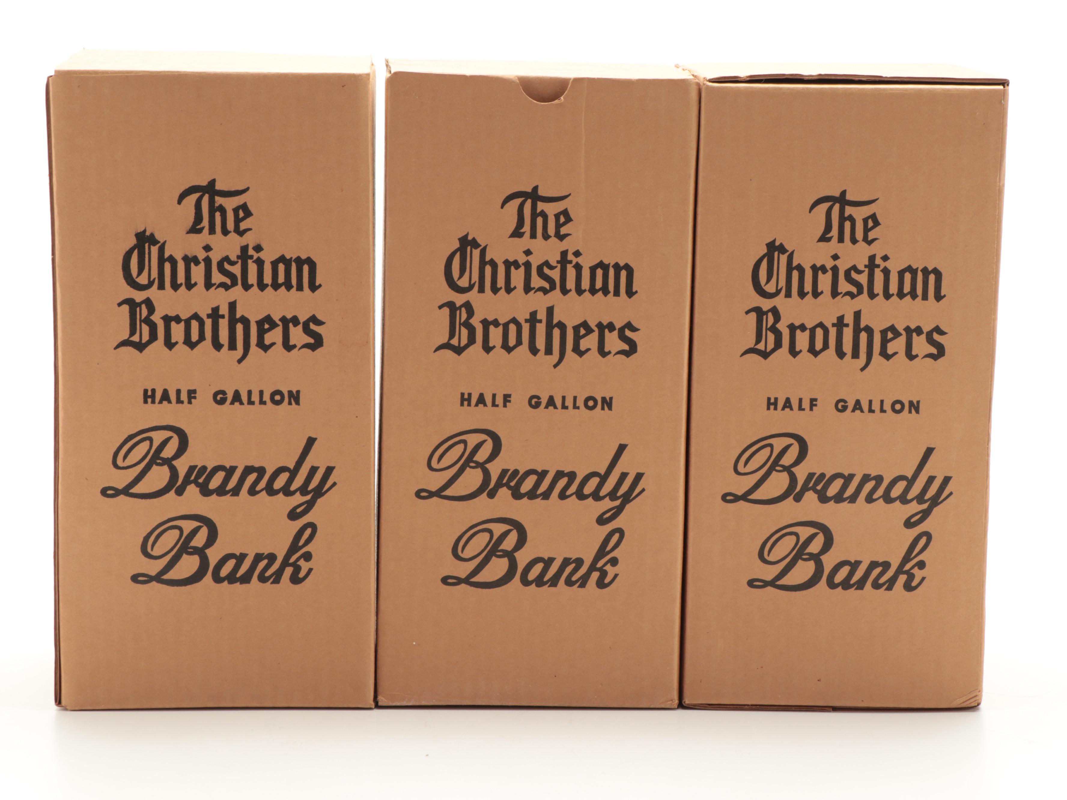 The Christian Brothers Glass Half Gallon Brandy Bottle Banks