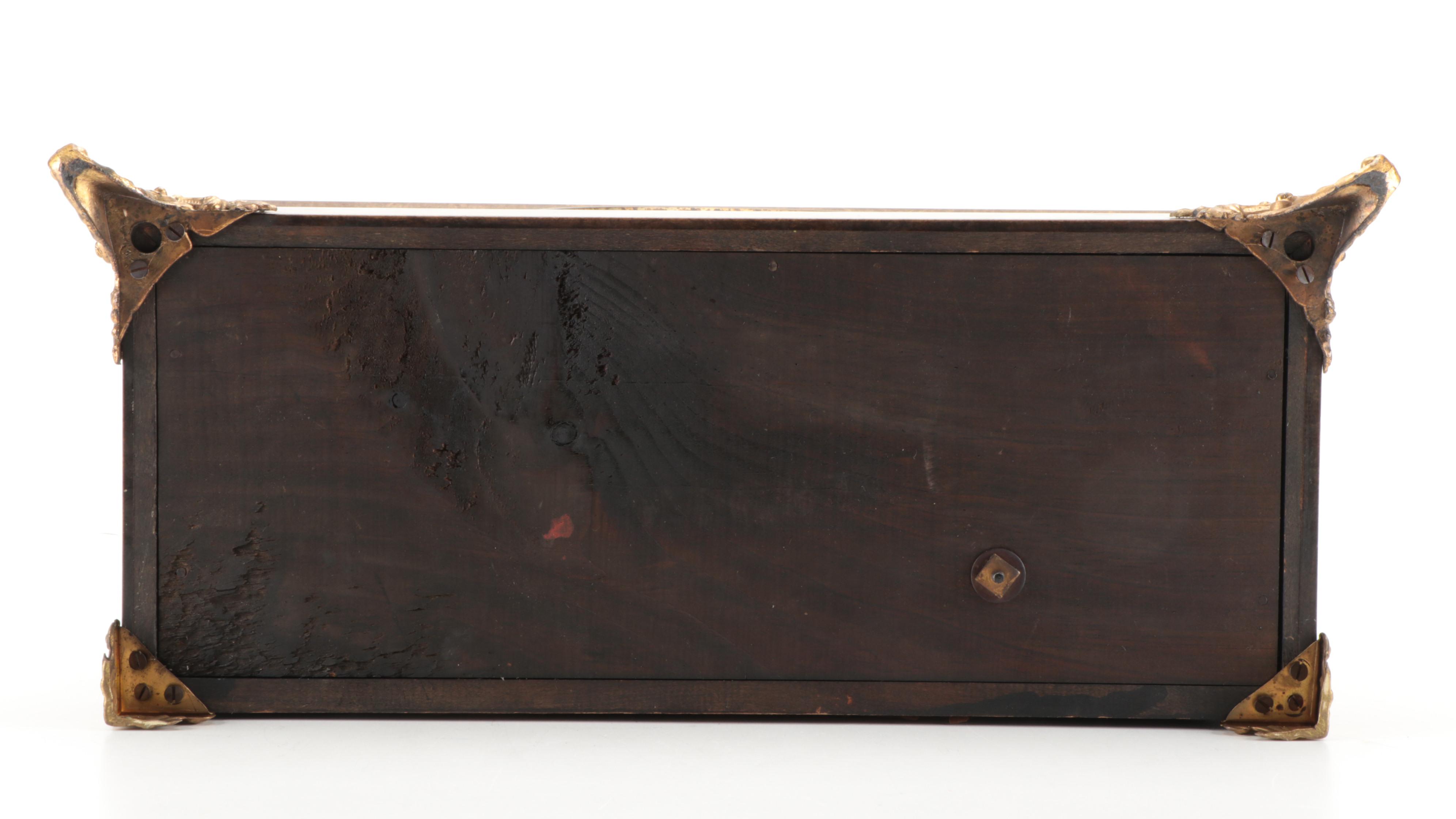 Seth Thomas Adamantine Lions Head Mantel Clock, Late 19th/ Early 20th C.