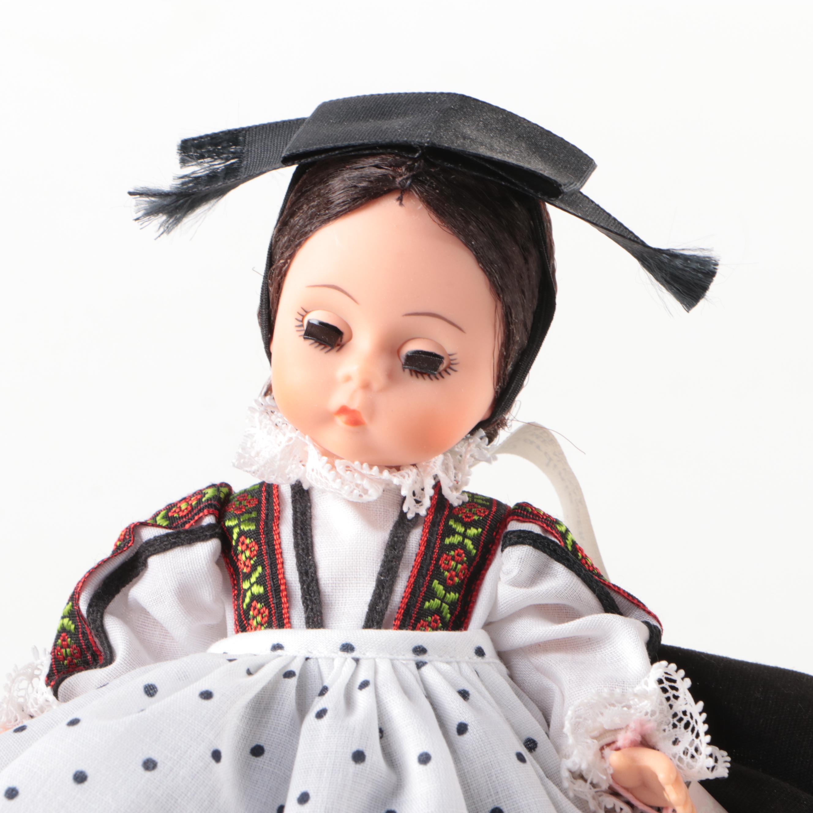 Madam Alexander "Huckleberry Finn", "Tom Sawyer" with Other Dolls