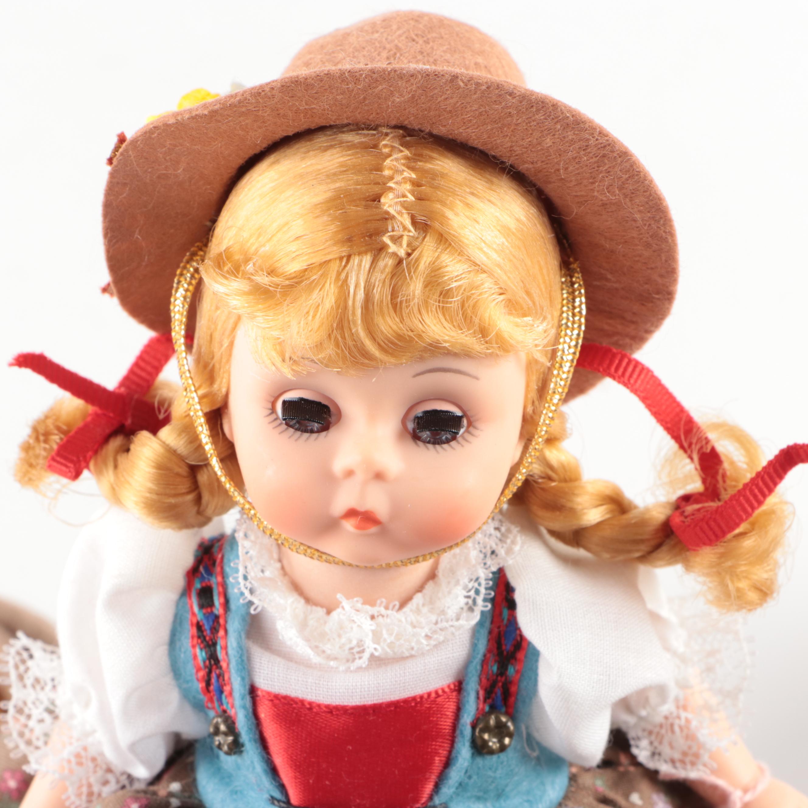 Madam Alexander "Huckleberry Finn", "Tom Sawyer" with Other Dolls