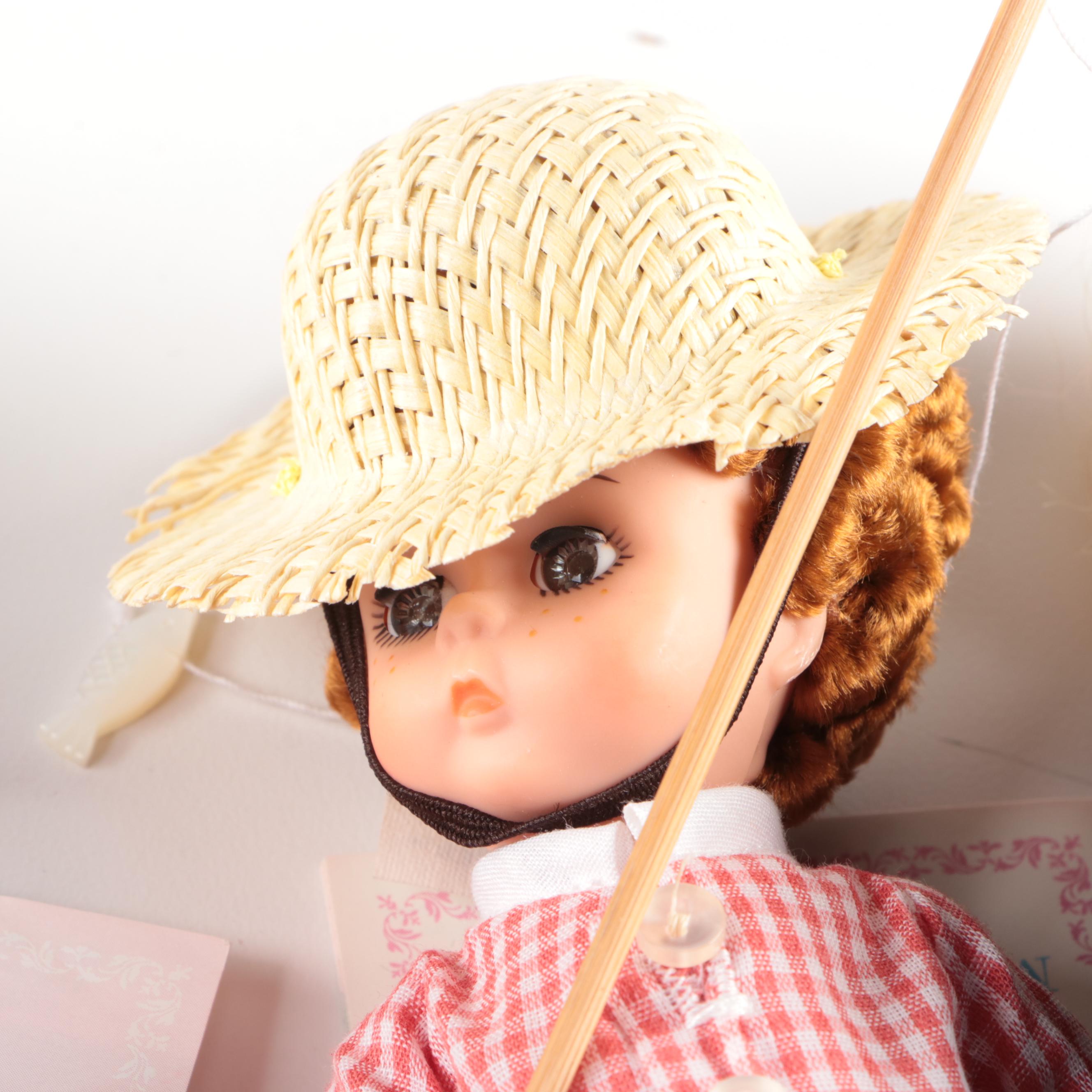 Madam Alexander "Huckleberry Finn", "Tom Sawyer" with Other Dolls