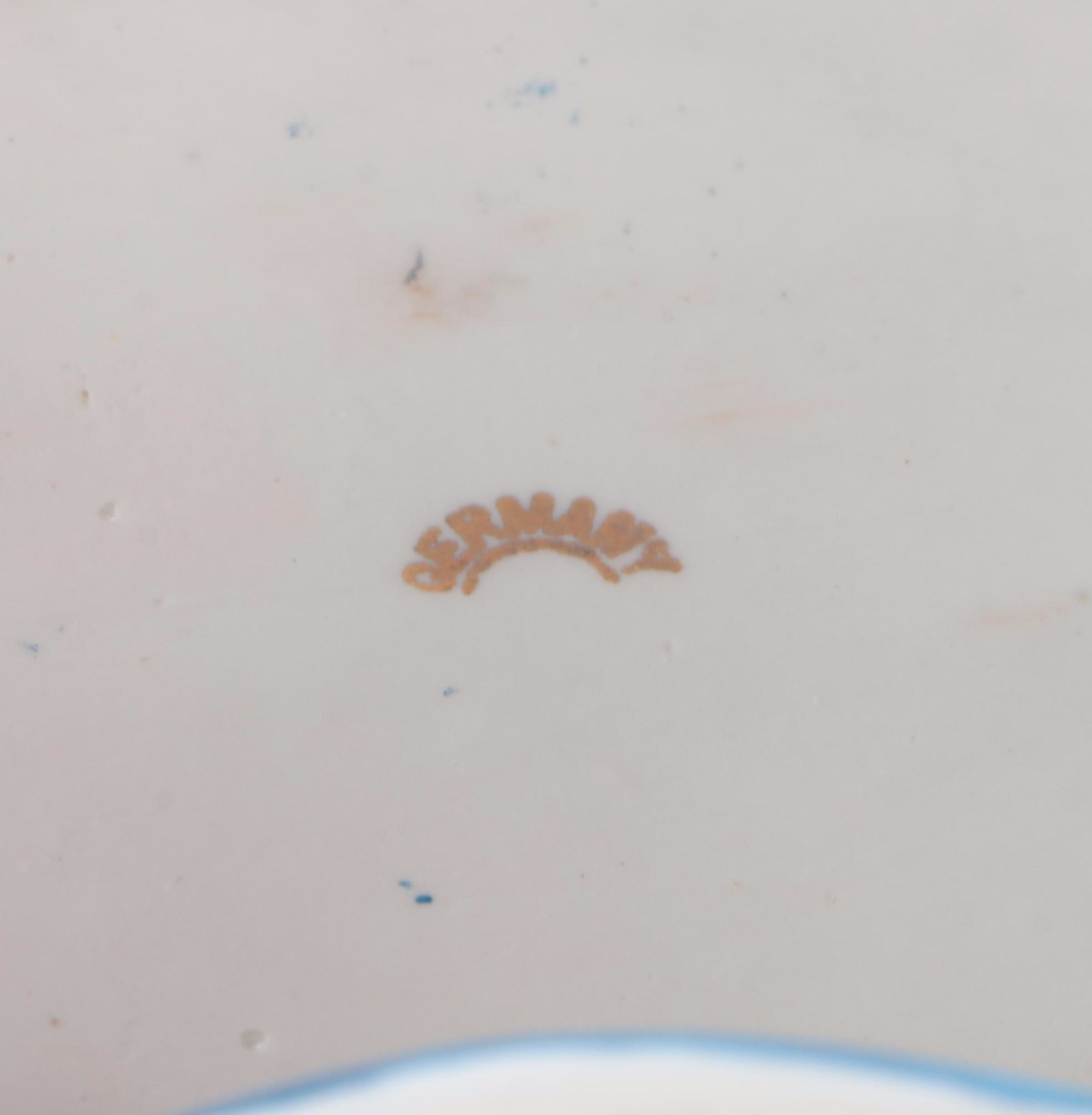 German Gilded Metal and Porcelain Vanity Boxes