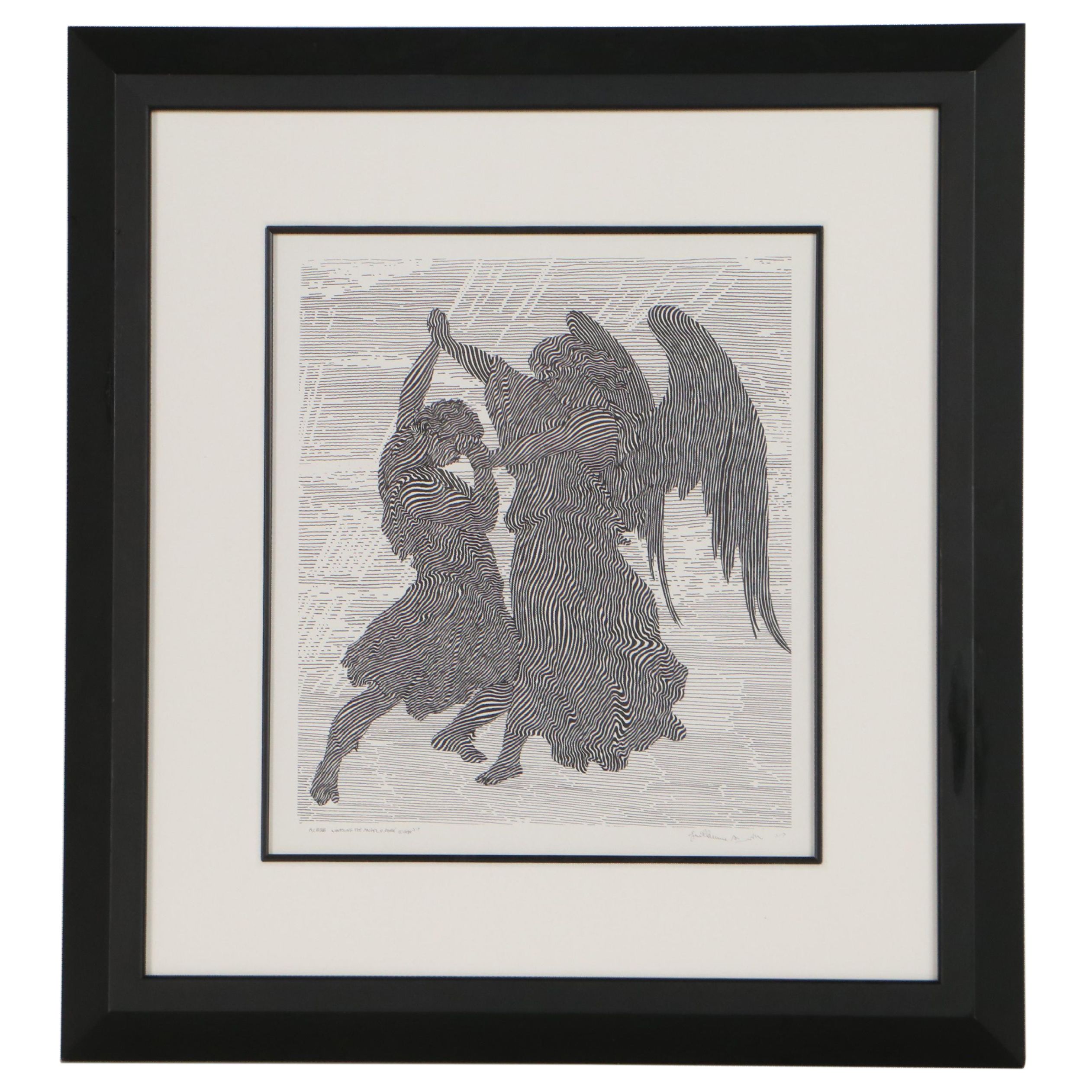 Guillaume Azoulay Digital Print "Wrestling the Angel"