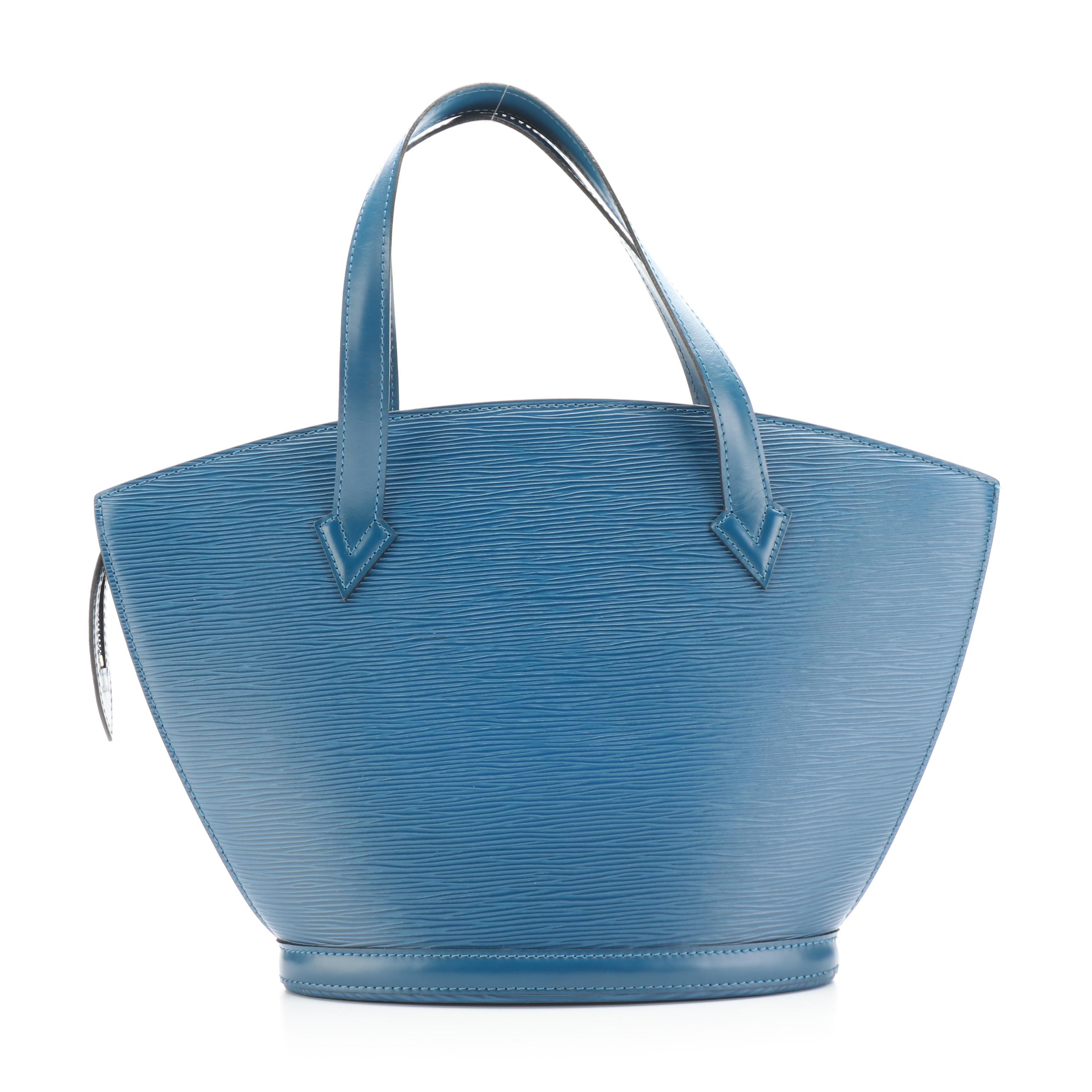 Louis Vuitton Saint Jacques PM Bag in Toledo Blue Epi and Smooth Leather