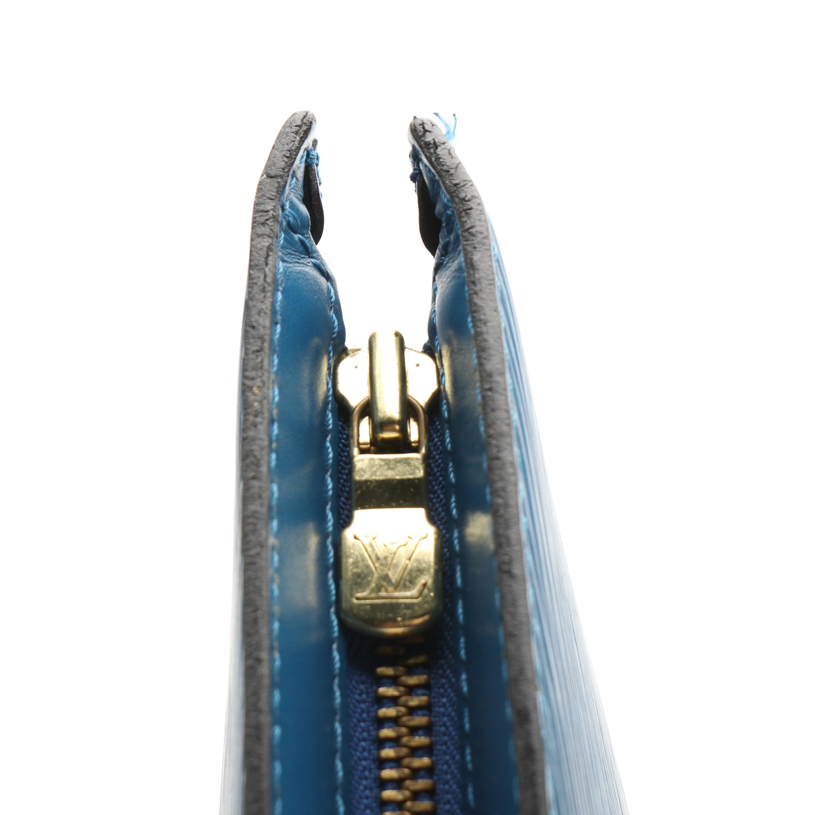 Louis Vuitton Saint Jacques PM Bag in Toledo Blue Epi and Smooth Leather