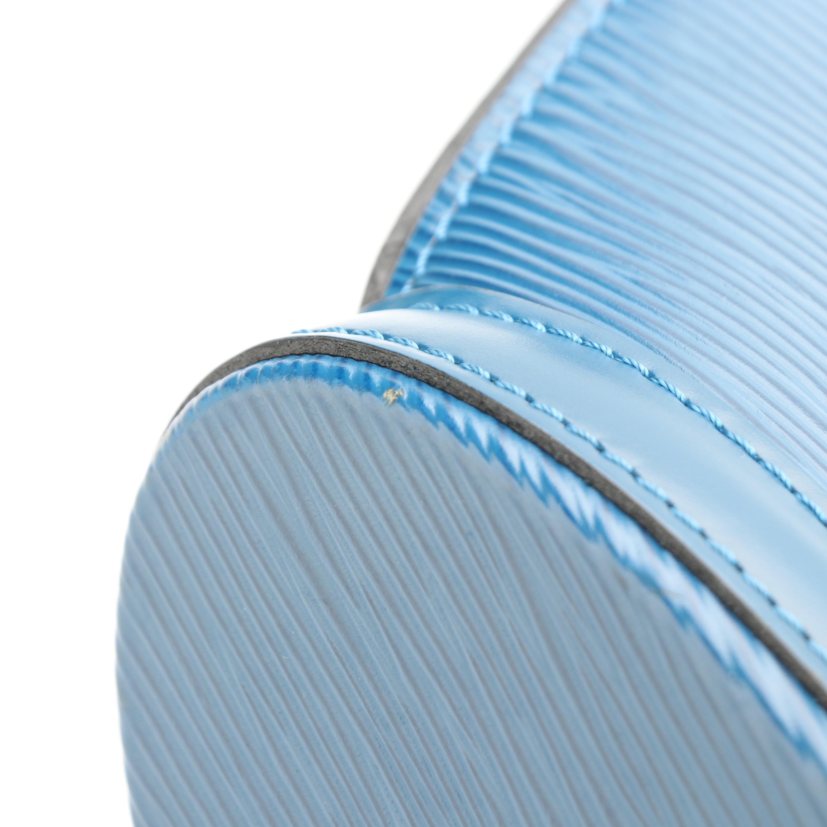 Louis Vuitton Saint Jacques PM Bag in Toledo Blue Epi and Smooth Leather