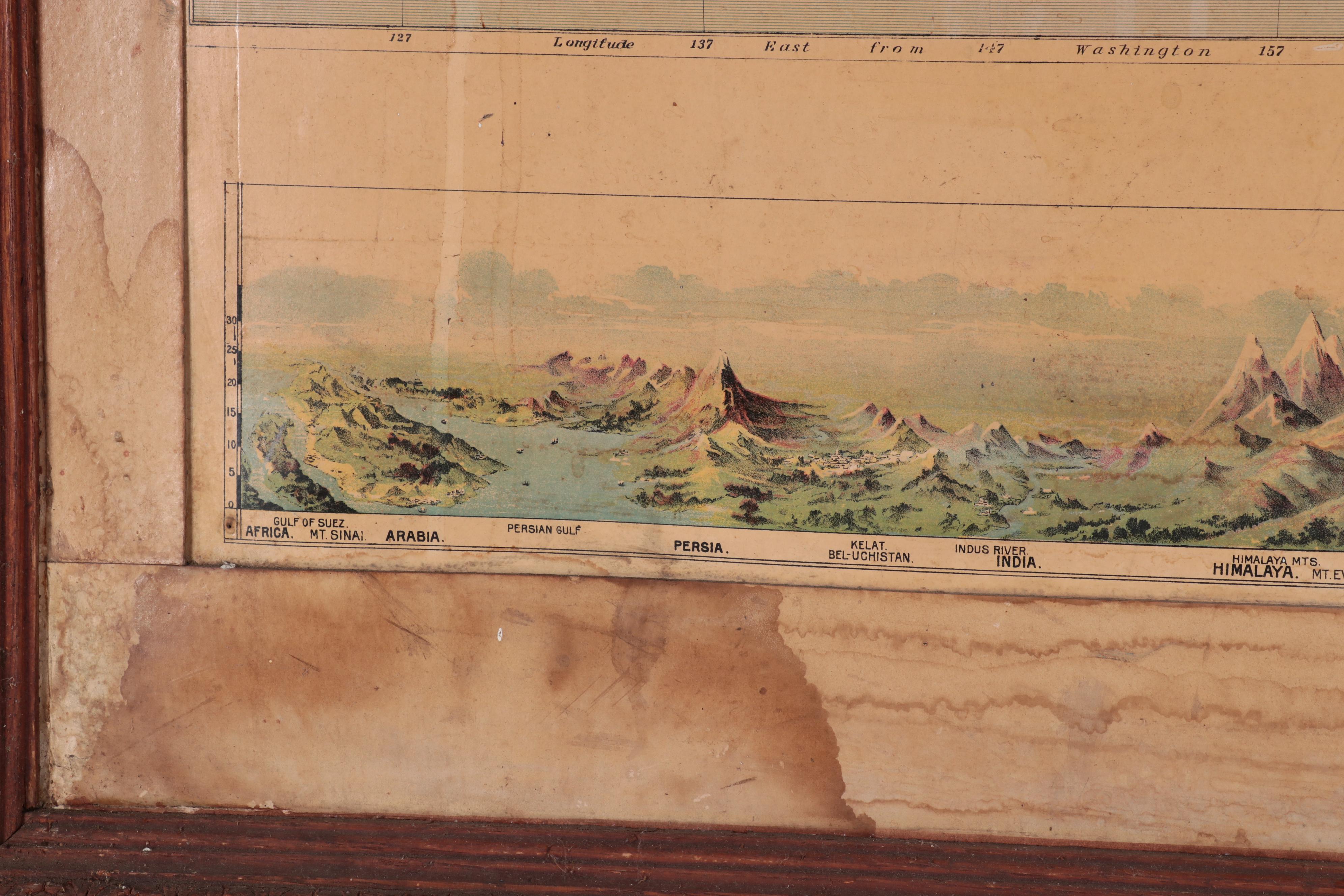 Central School Supply House "Relief Map of Asia," 1895