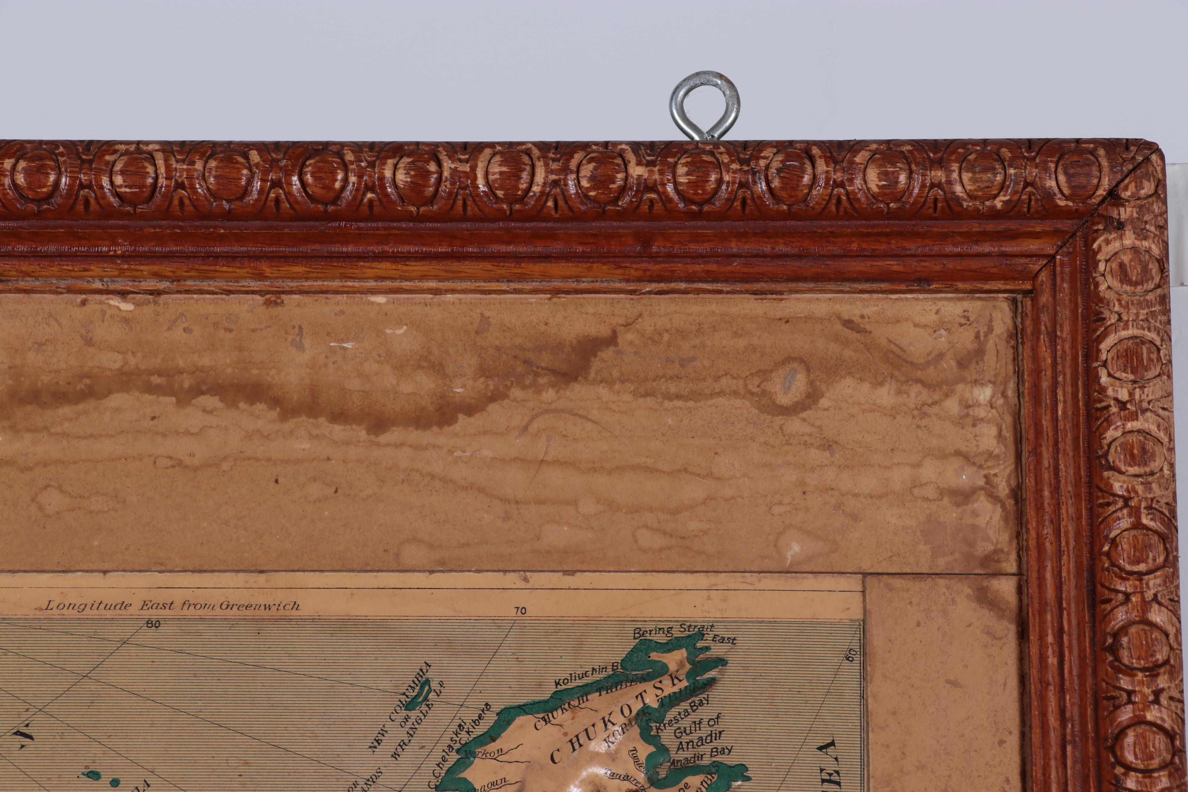 Central School Supply House "Relief Map of Asia," 1895