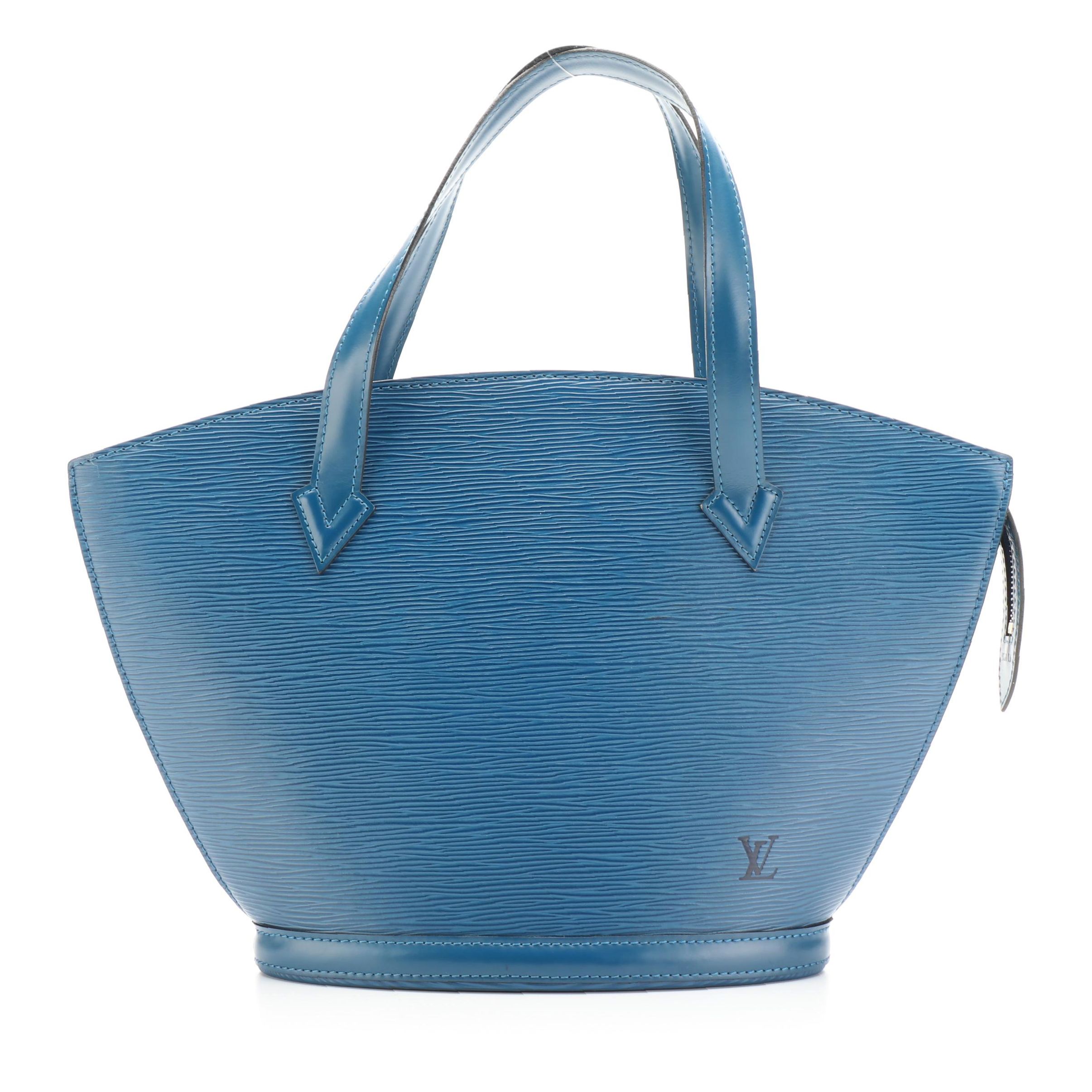 Louis Vuitton Saint Jacques PM Bag in Toledo Blue Epi and Smooth Leather