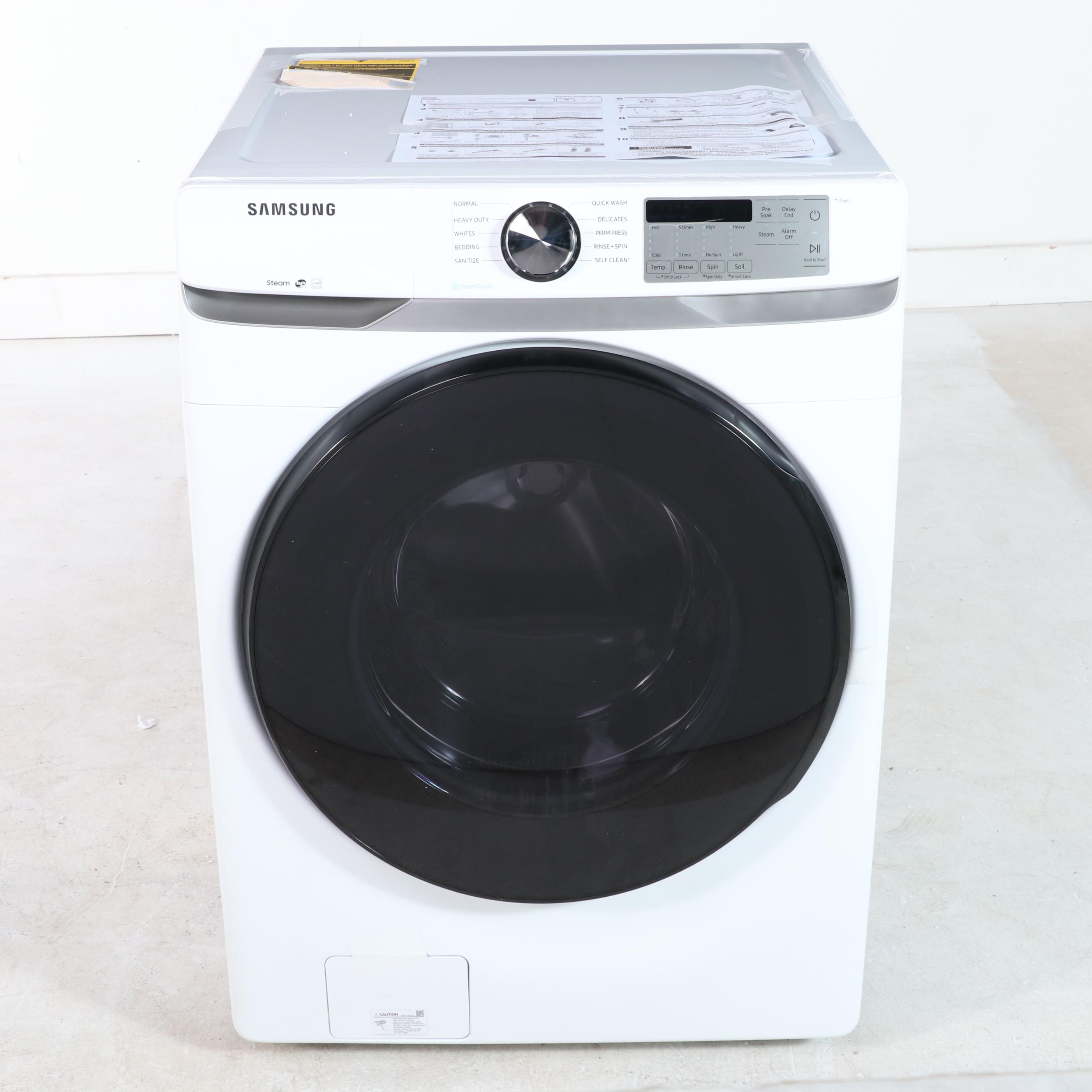 Samsung 4.5 Cu. Ft. White Front Load Washer With Steam